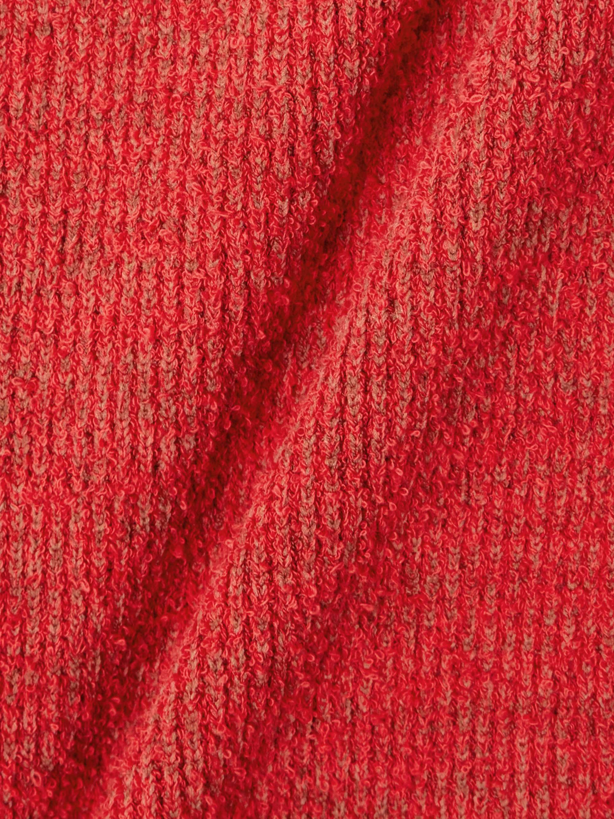 Cotton crochet-trimmed ribbed-knit mini dress view