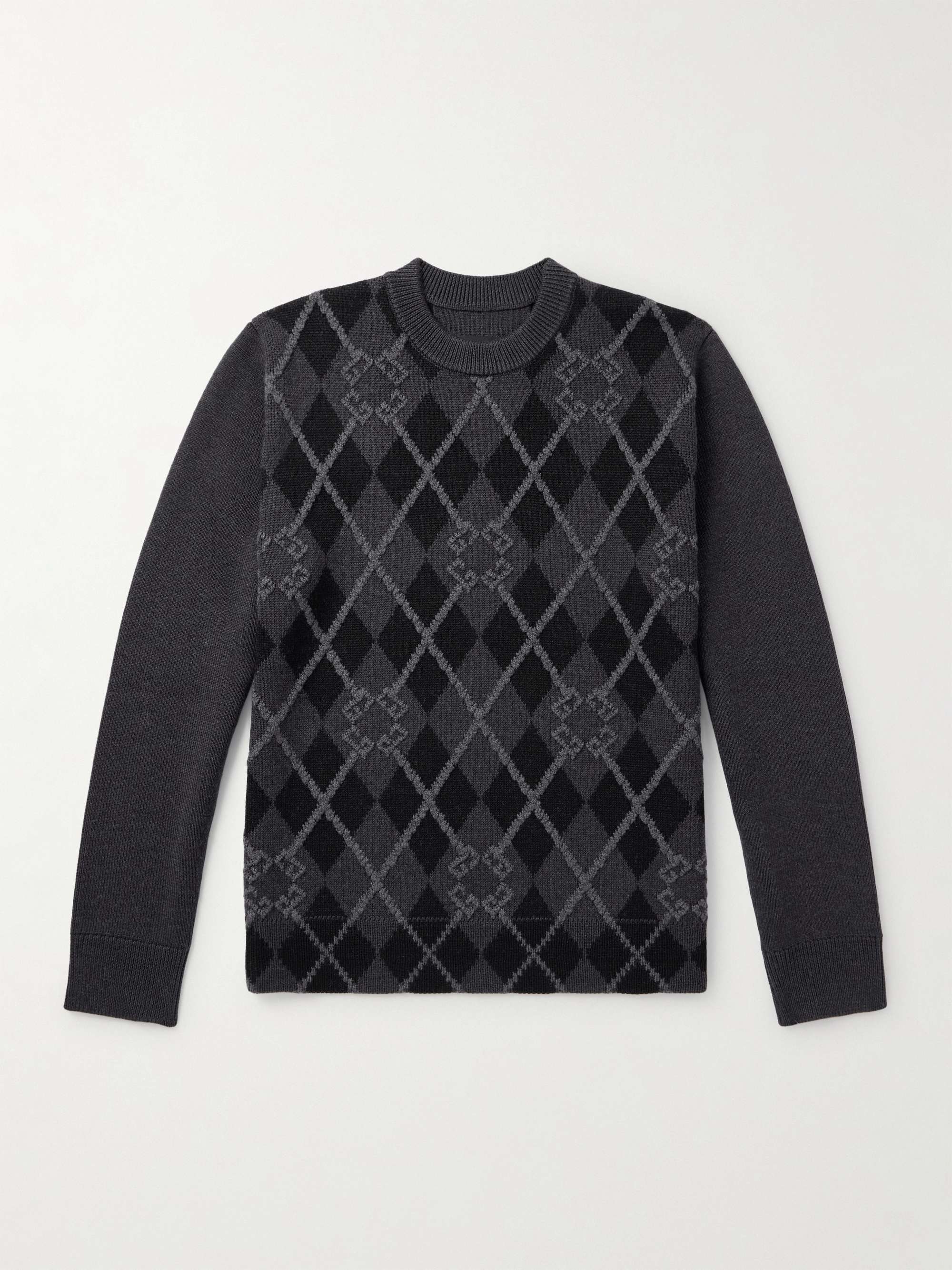 Argyle Wool-Blend Sweater hero visual