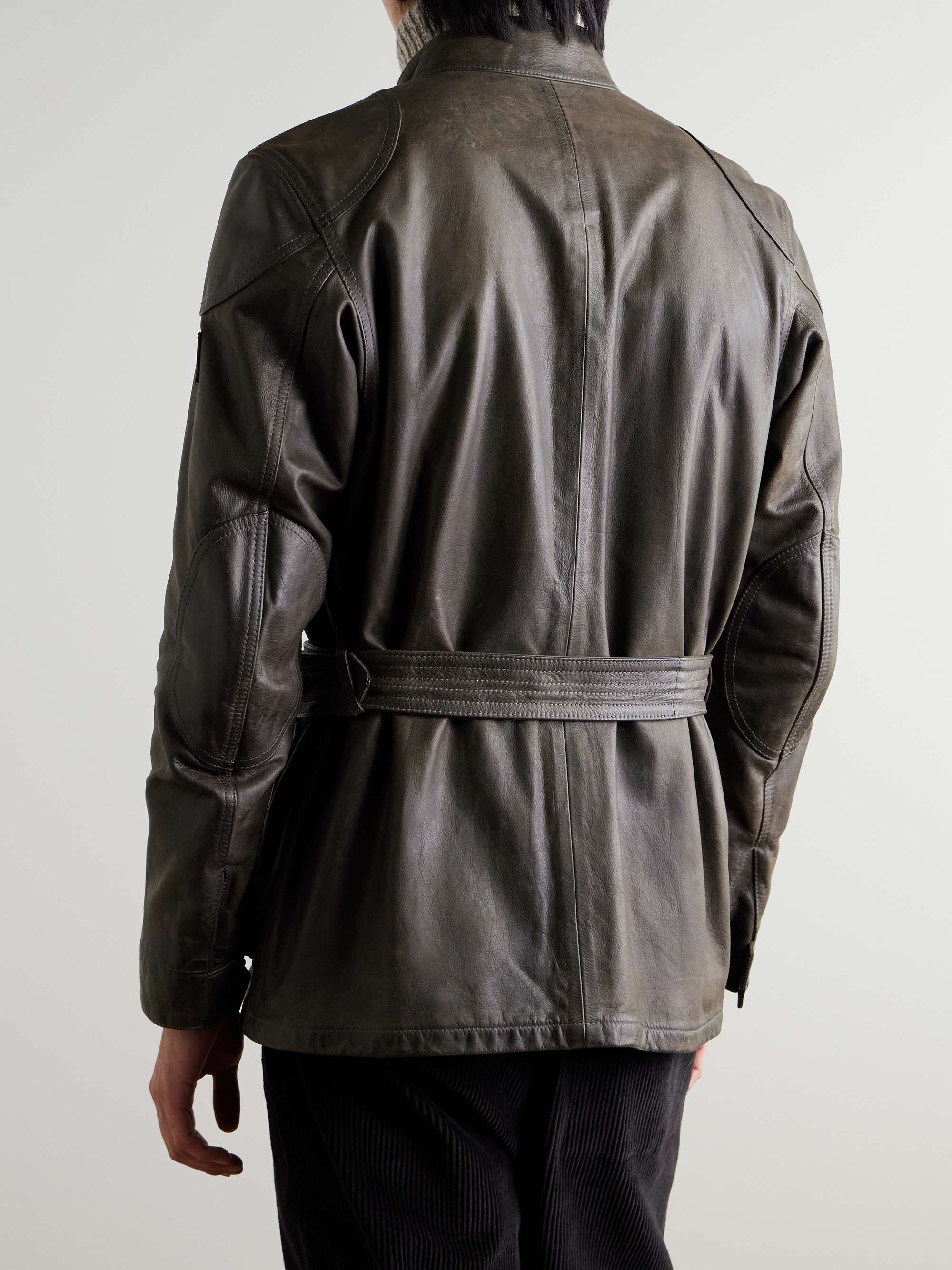 Legacy Trailmaster Panther Waxed-Leather Belted Jacket view