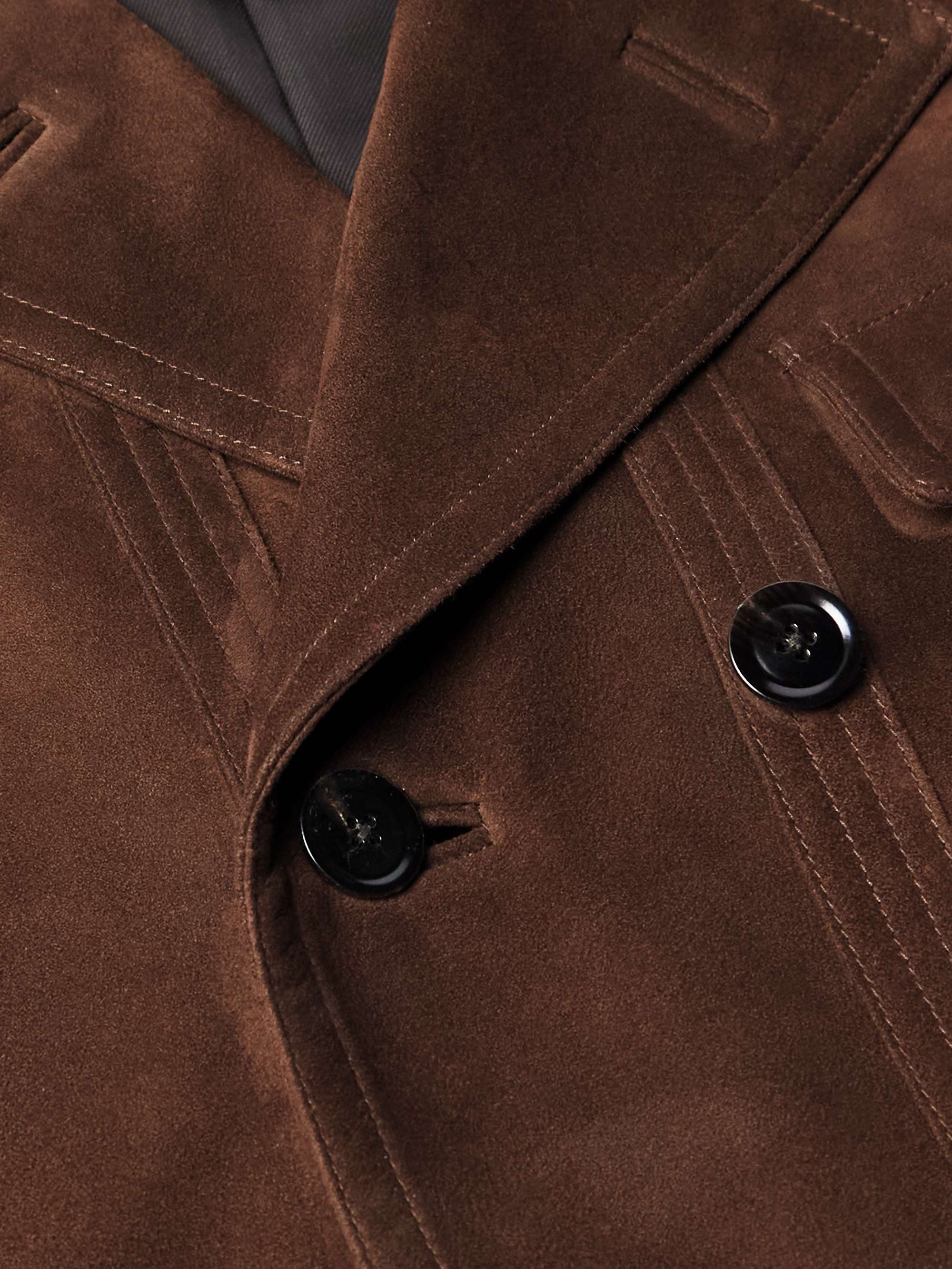 Double-Breasted Suede Jacket view