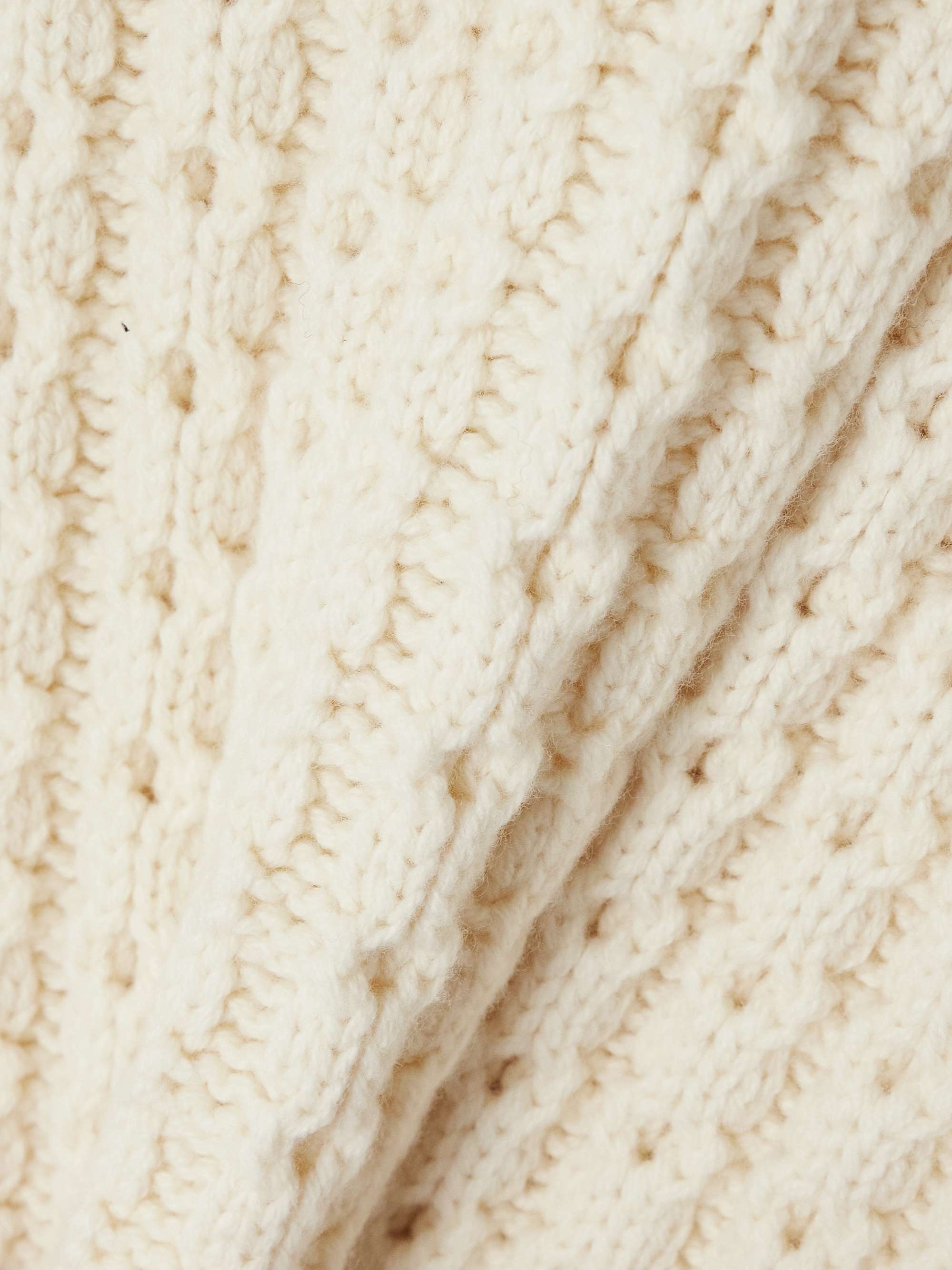 Oversized belted ribbed wool turtleneck sweater vest view