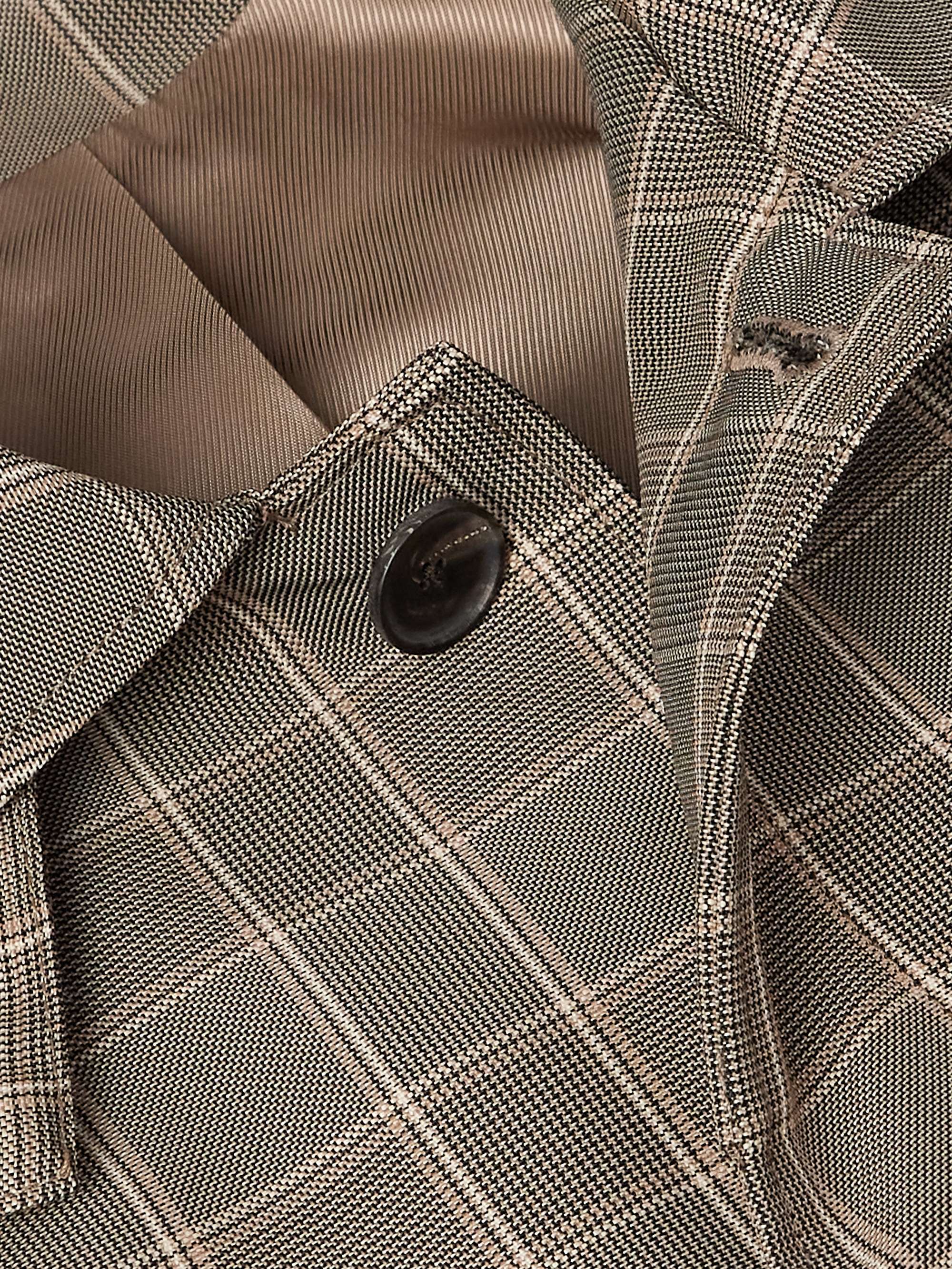 Checked Recycled-Shell Hooded Coach Jacket view