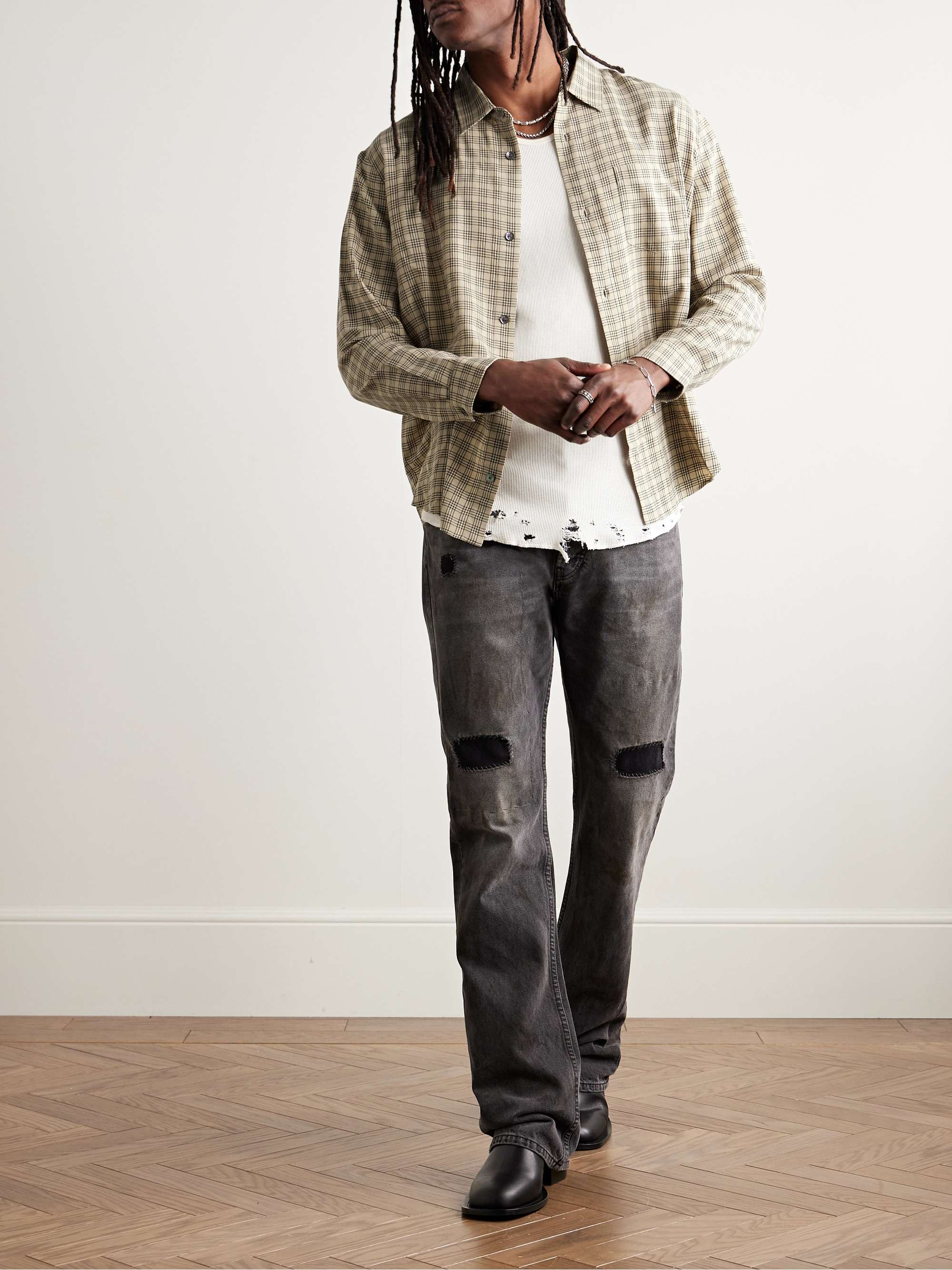 Cloak Checked Woven Shirt view