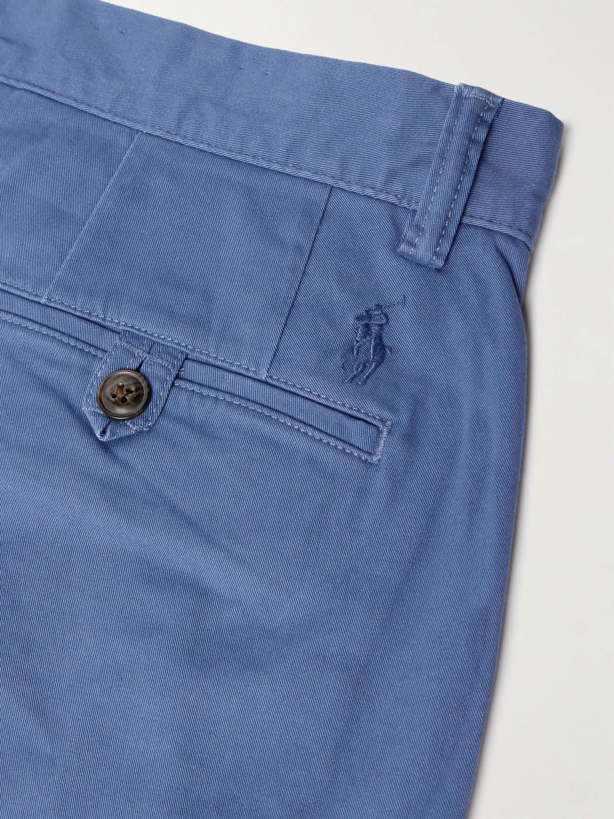 Straight-Leg Stretch-Cotton Twill Shorts view