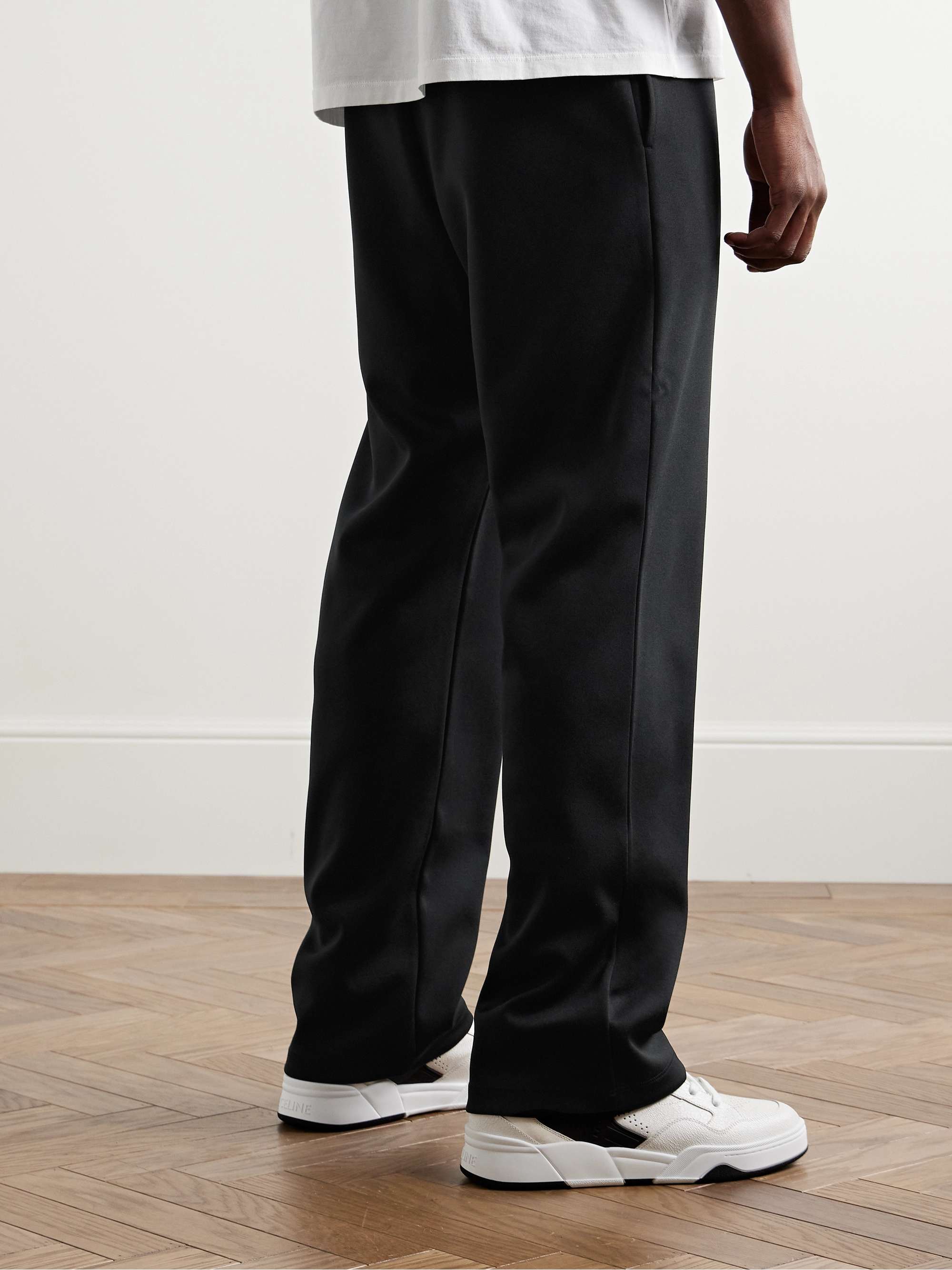 Straight-Leg Striped Jersey Sweatpants view