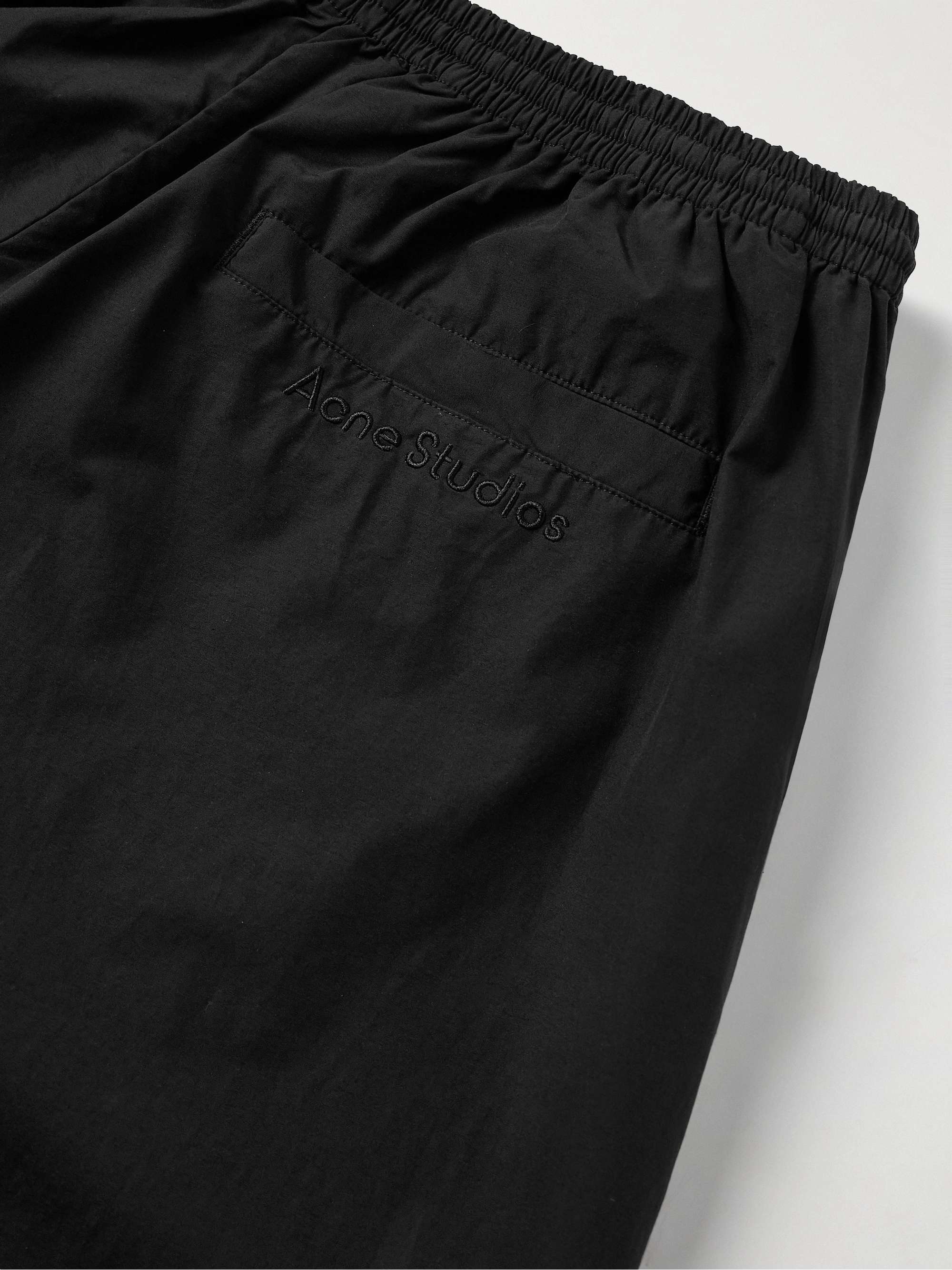 Wide-Leg Cotton and Nylon-Blend Trousers view
