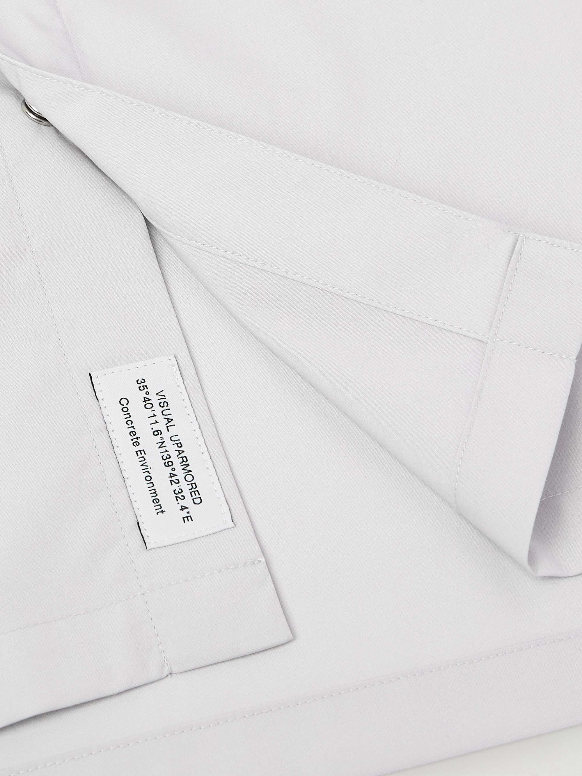 Repo Logo-Appliquéd Cotton-Blend Broadcloth Shirt view