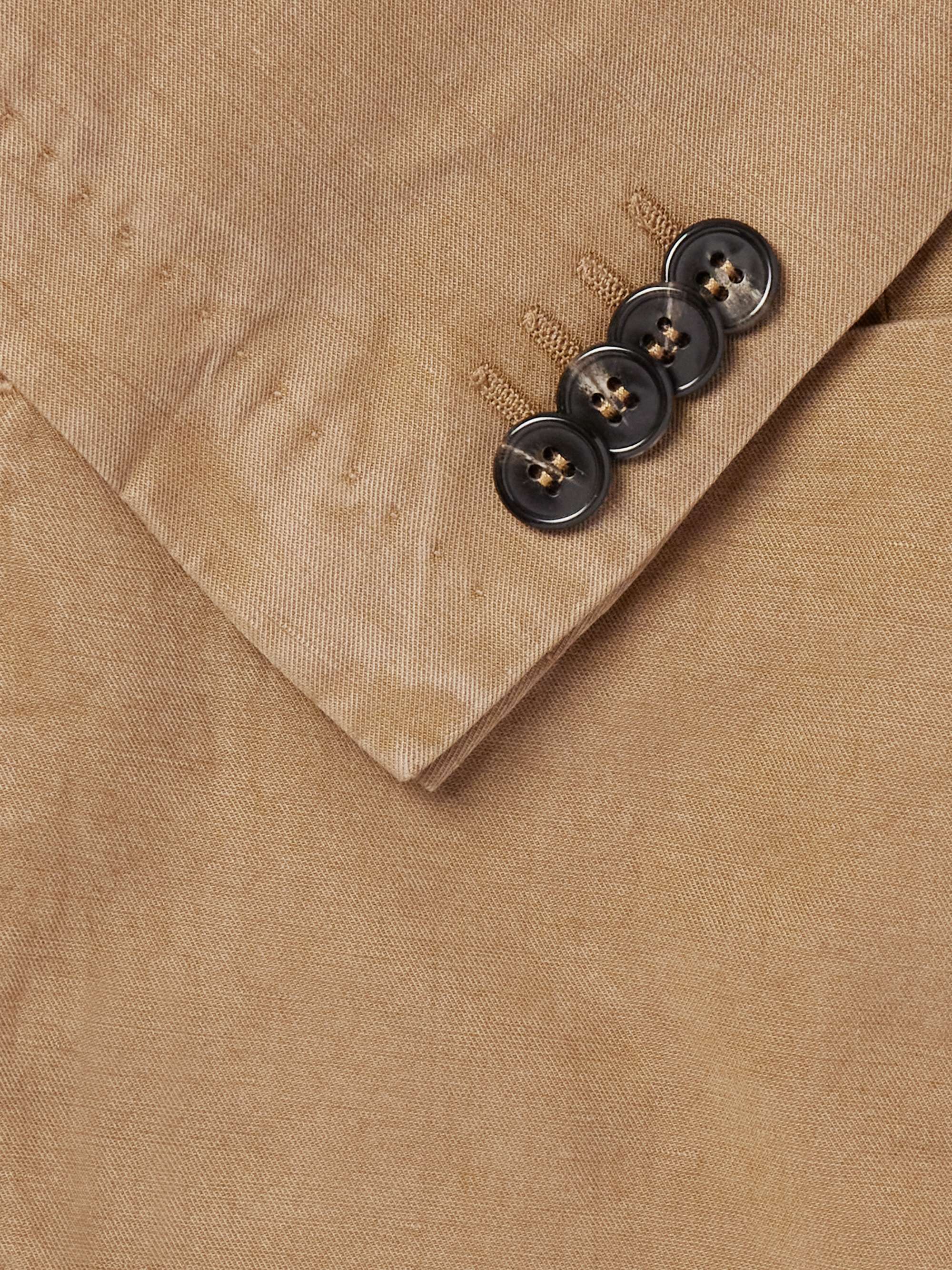 Nehemiah Garment-Dyed Lyocell, Linen and Cotton-Blend Suit Jacket view