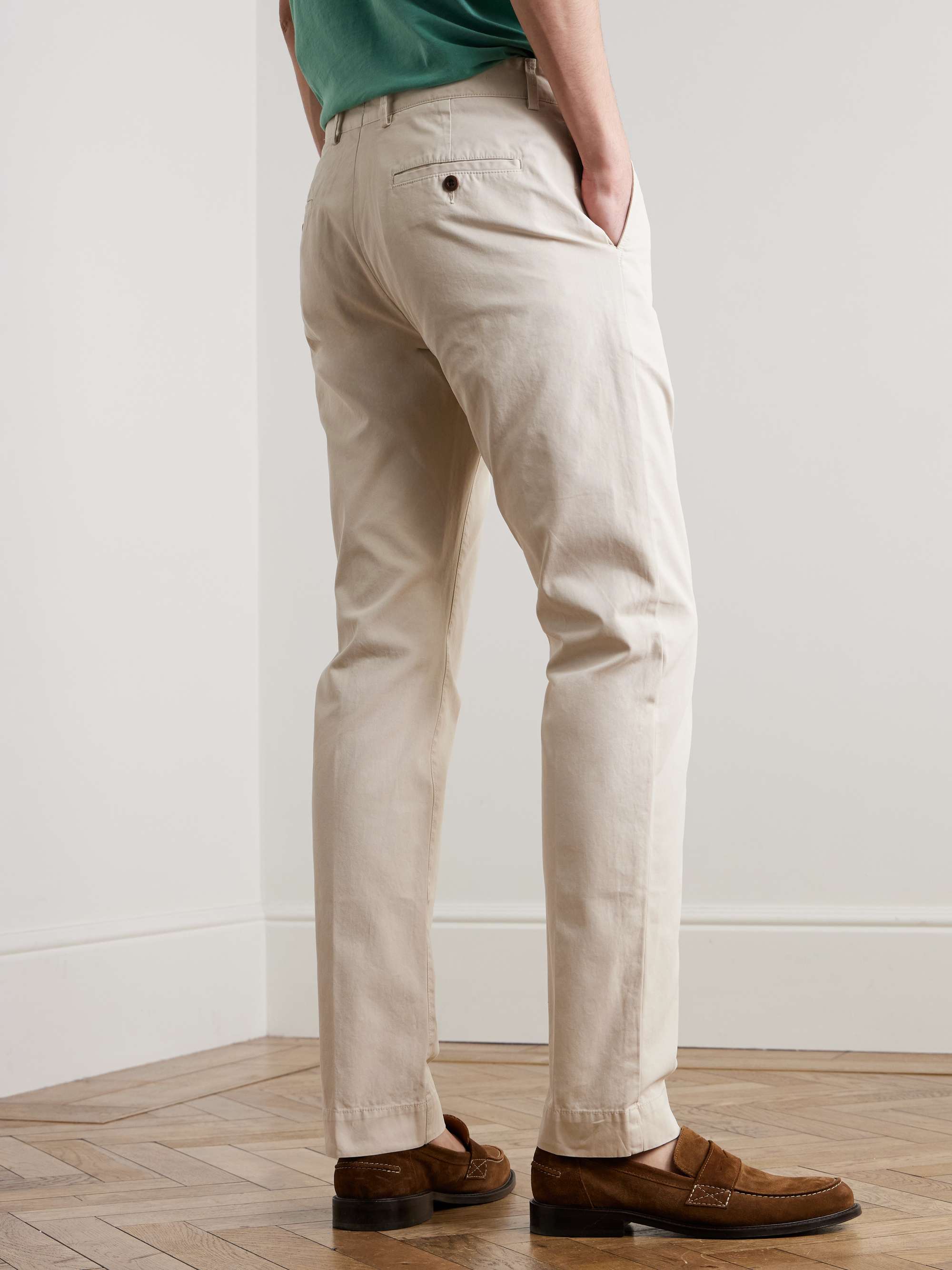 Field Slim-Fit Tapered Garment-Dyed Cotton-Twill Trousers view