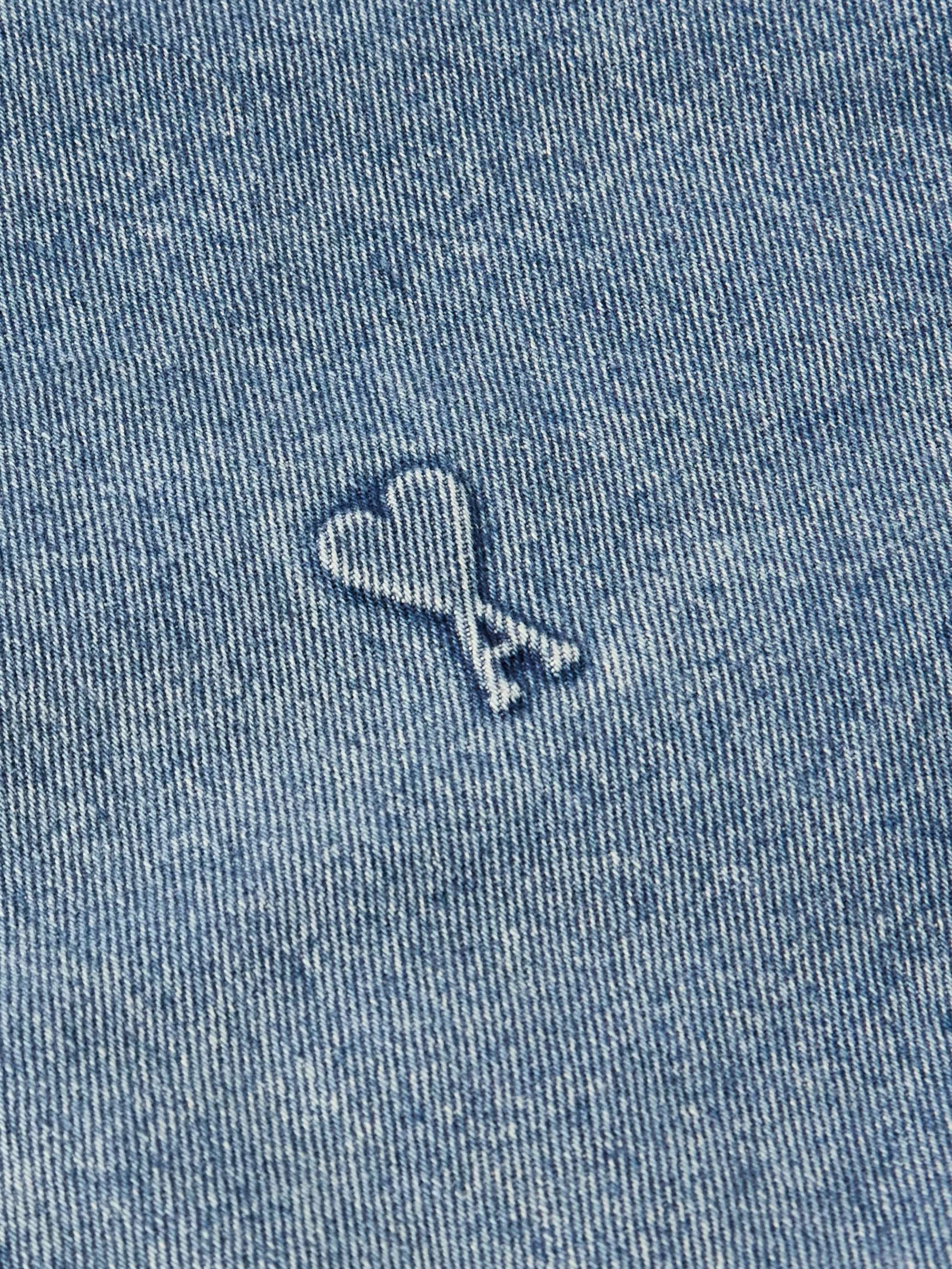 ADC Padded Logo-Embossed Denim Bomber Jacket view