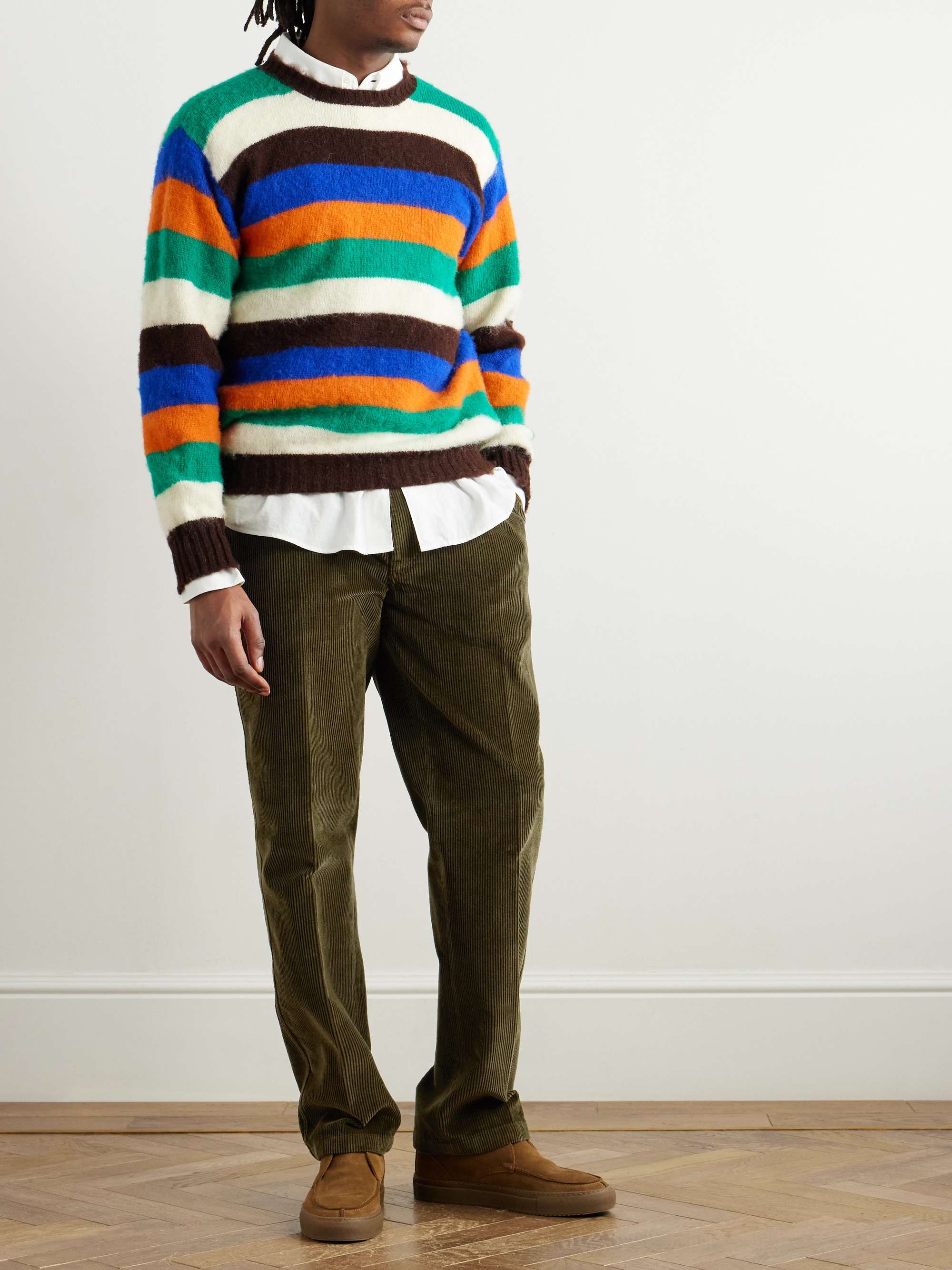 Games Straight-Leg Pleated Cotton-Corduroy Trousers view