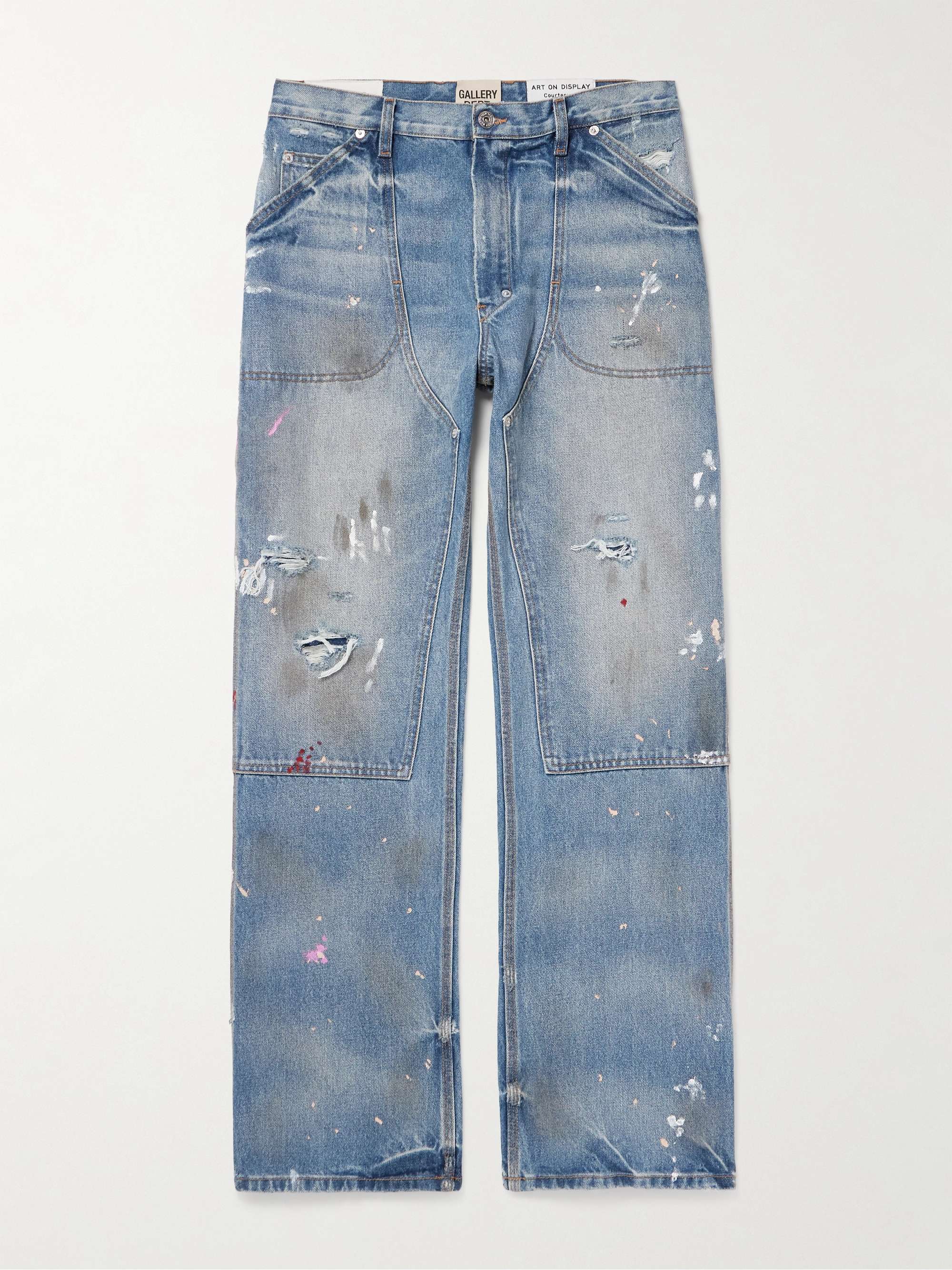 Branko Carpenter Straight-Leg Distressed Jeans hero visual