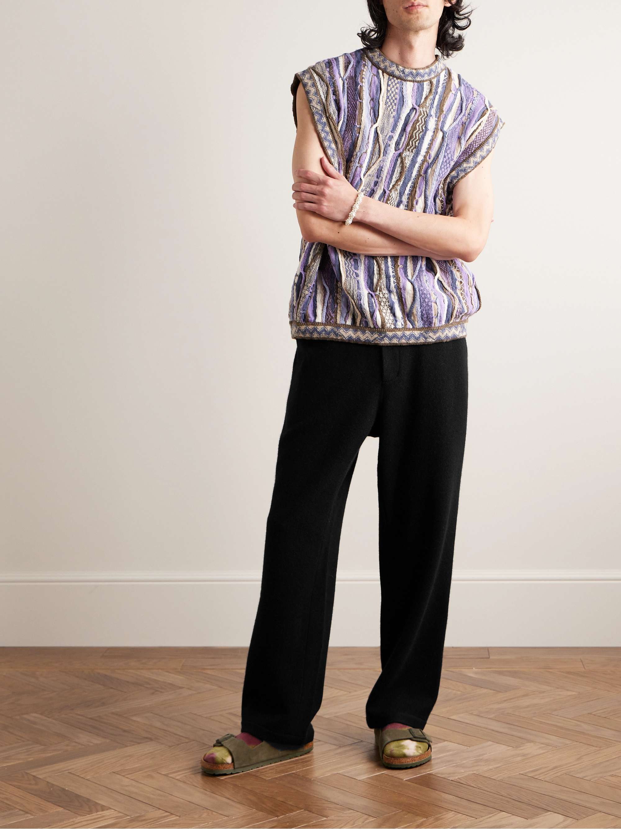 Straight-Leg Cashmere Trousers view