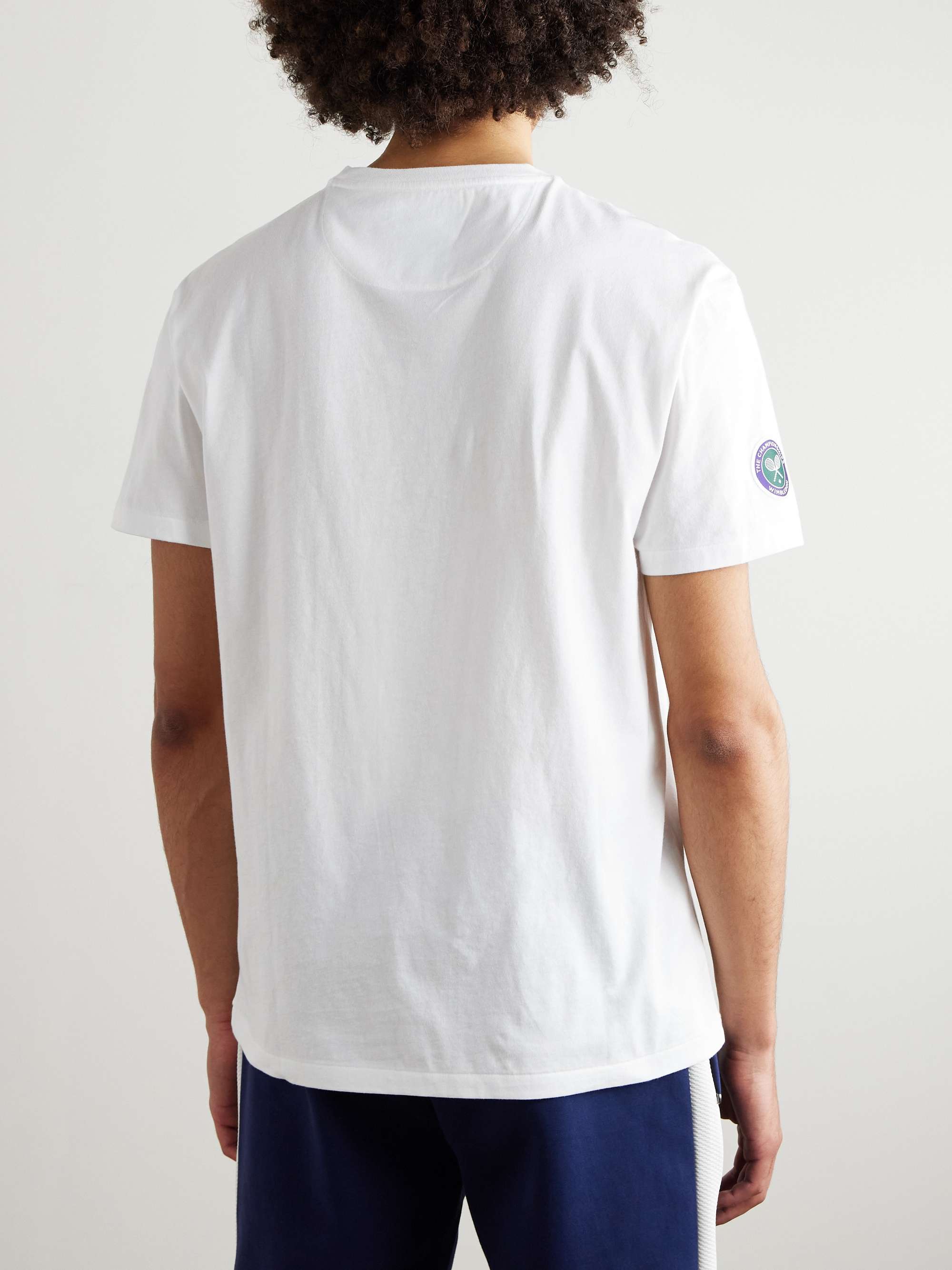 + Wimbledon Appliquéd Printed Cotton-Jersey T-Shirt view