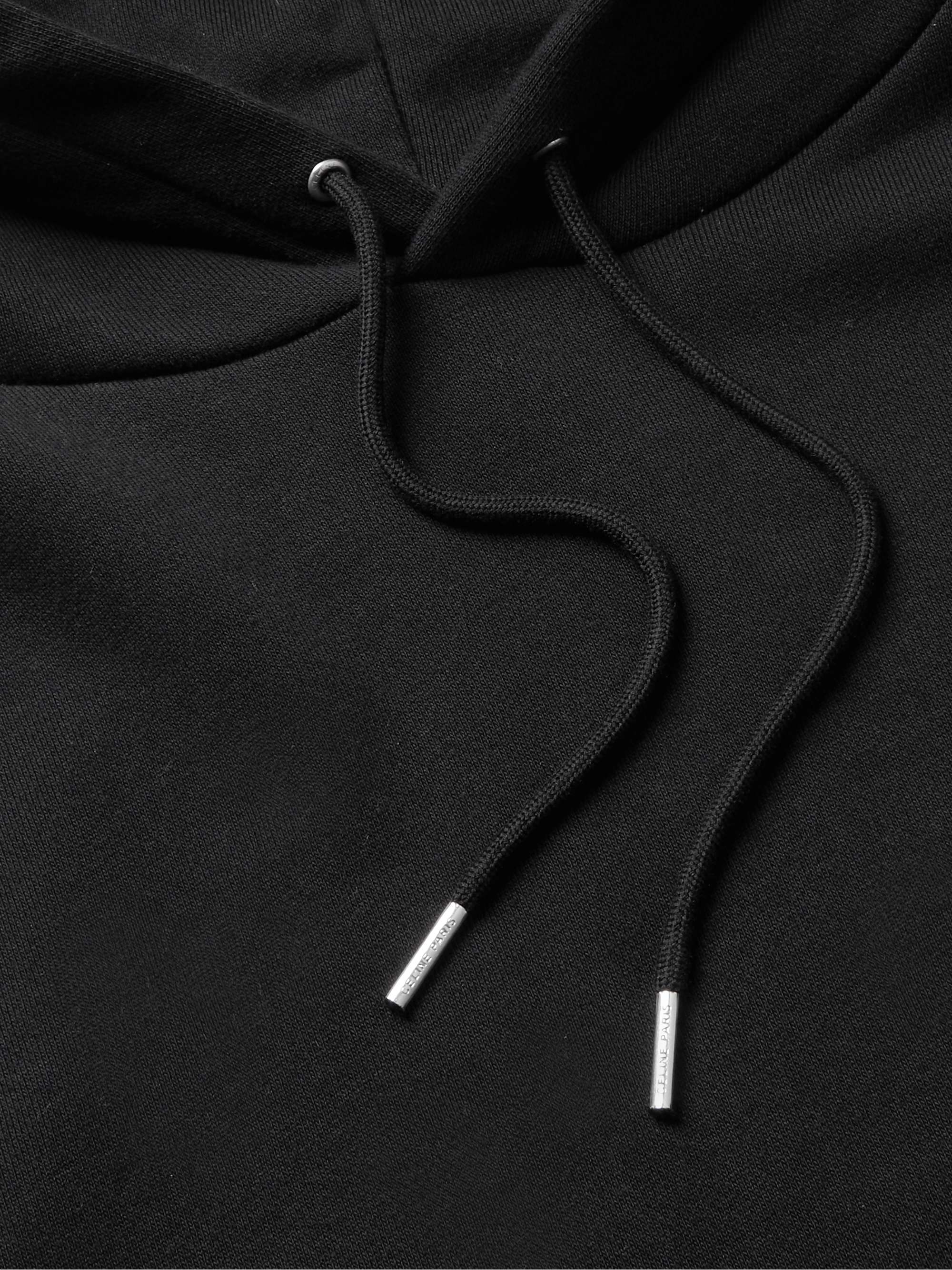 Logo-Print Stretch-Cotton Jersey Hoodie view