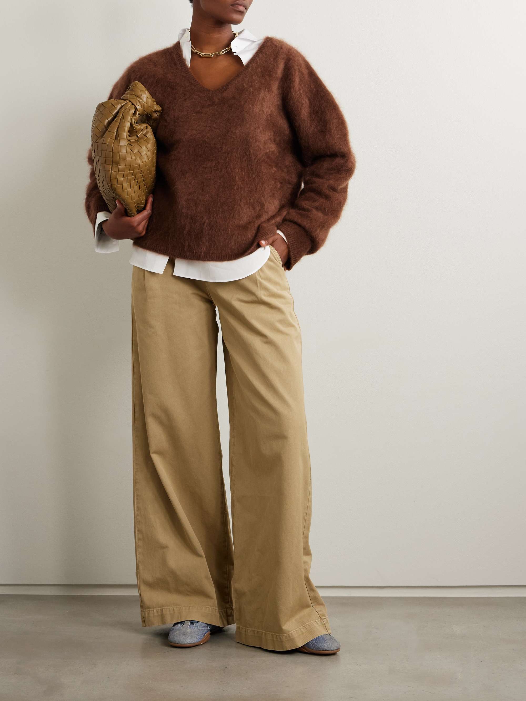 Margareta brushed-cashmere sweater view