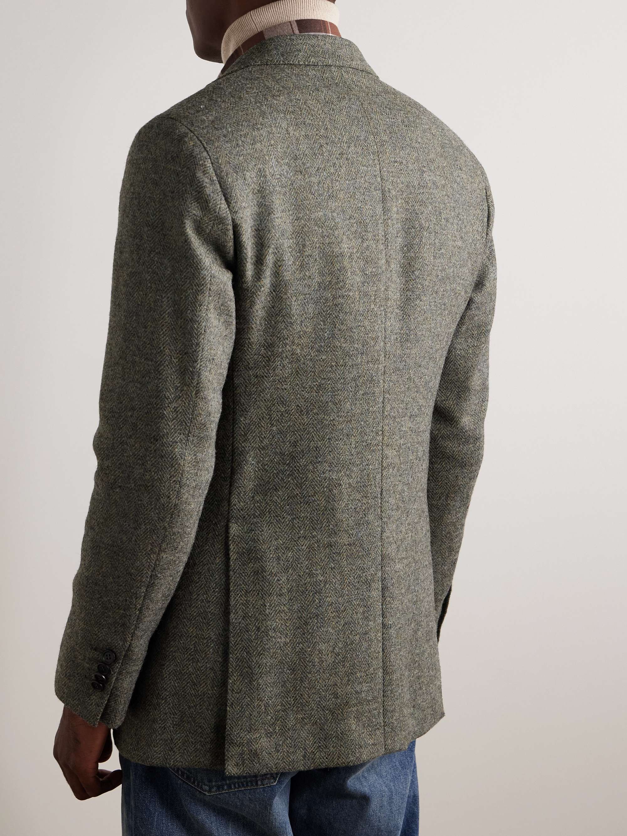 Kincaid No.3 Slim-Fit Herringbone Wool-Tweed Blazer view