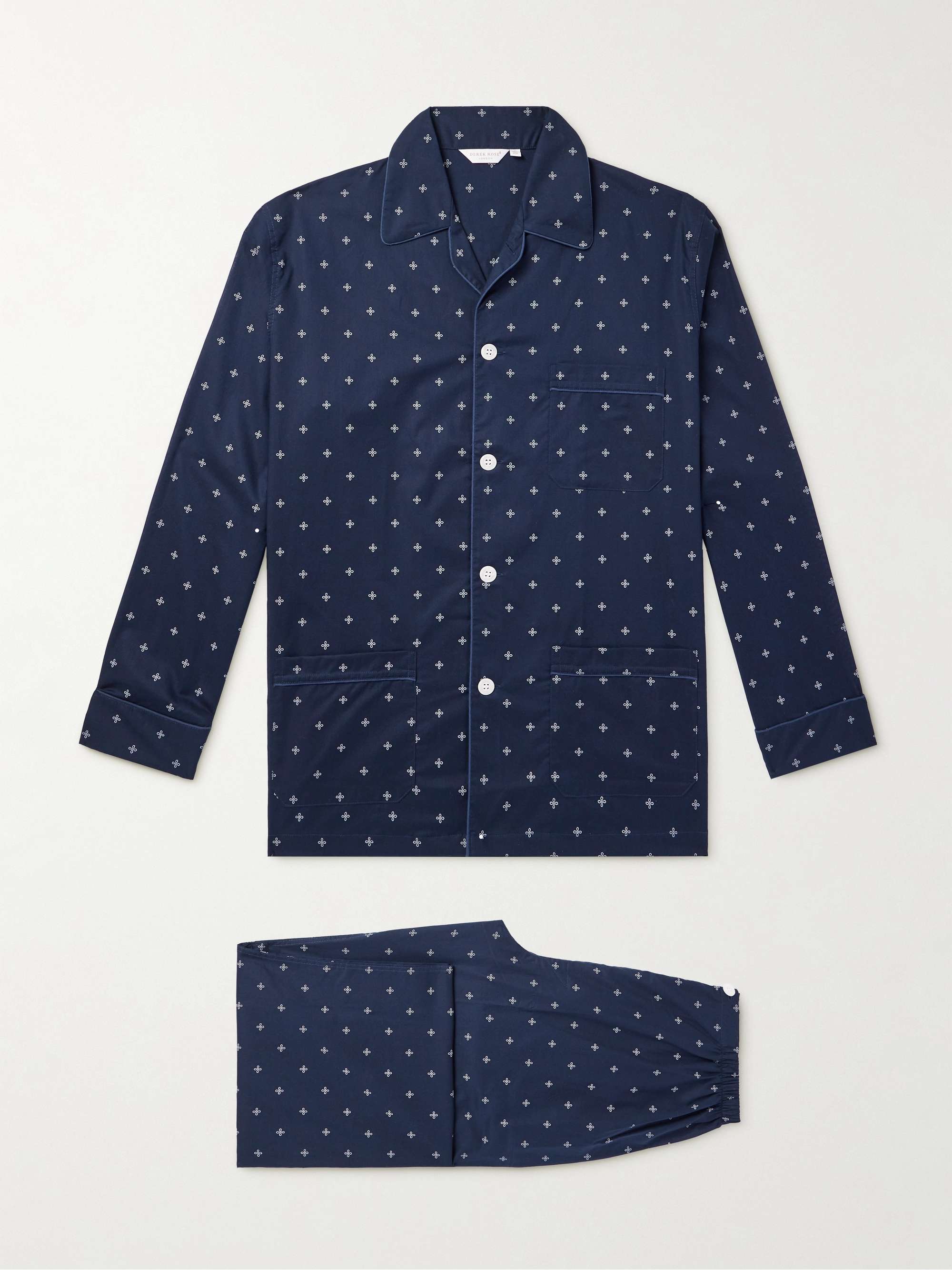 Printed Cotton-Poplin Pyjama Set hero visual