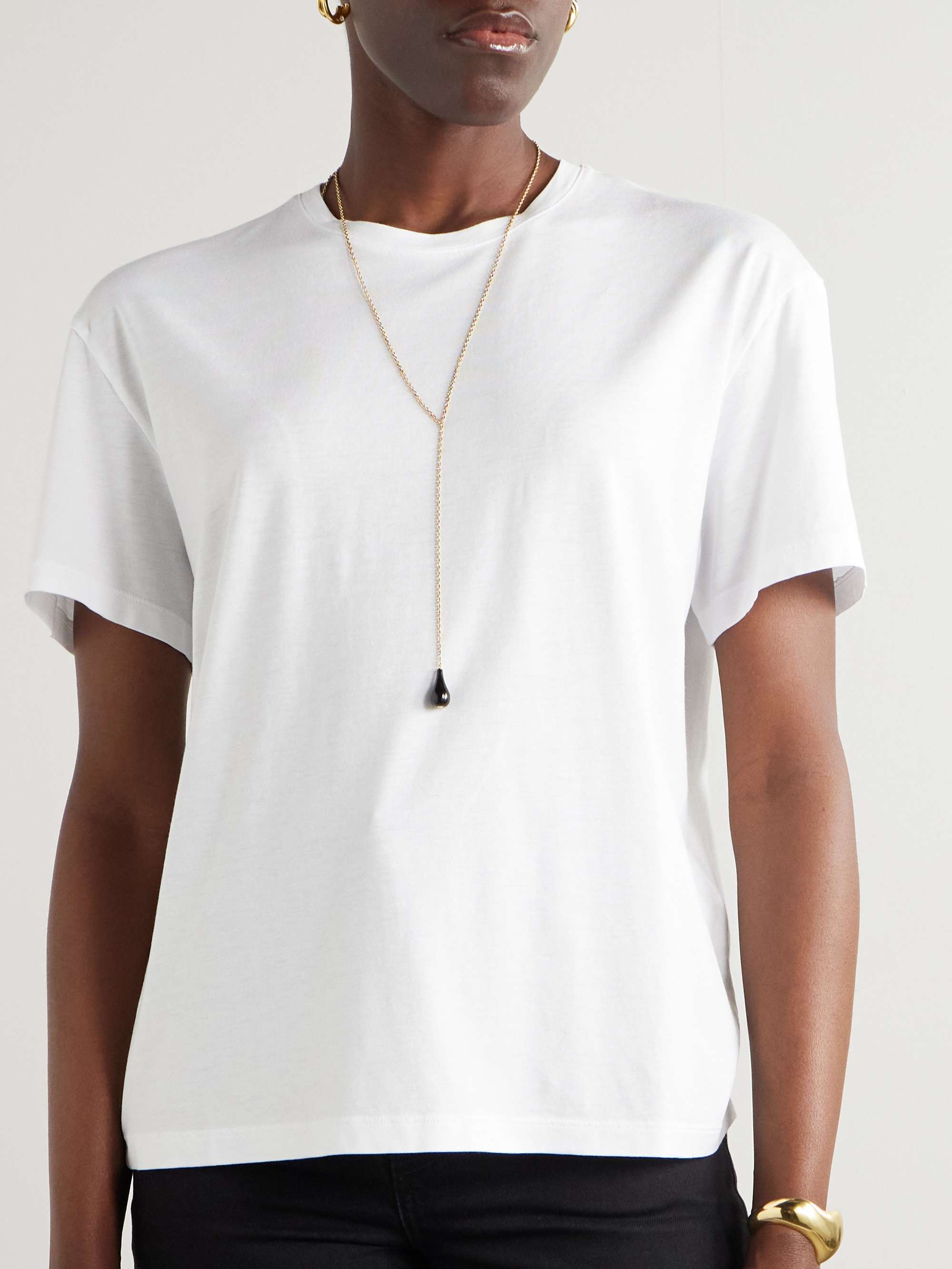 TENCEL™ Lyocell and organic cotton-blend jersey T-shirt view