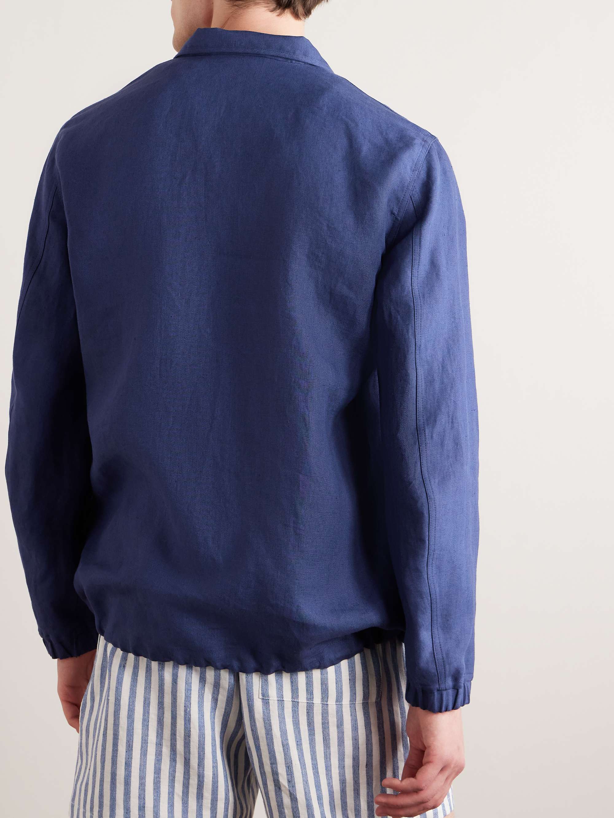 Linen Half-Zip Jacket view