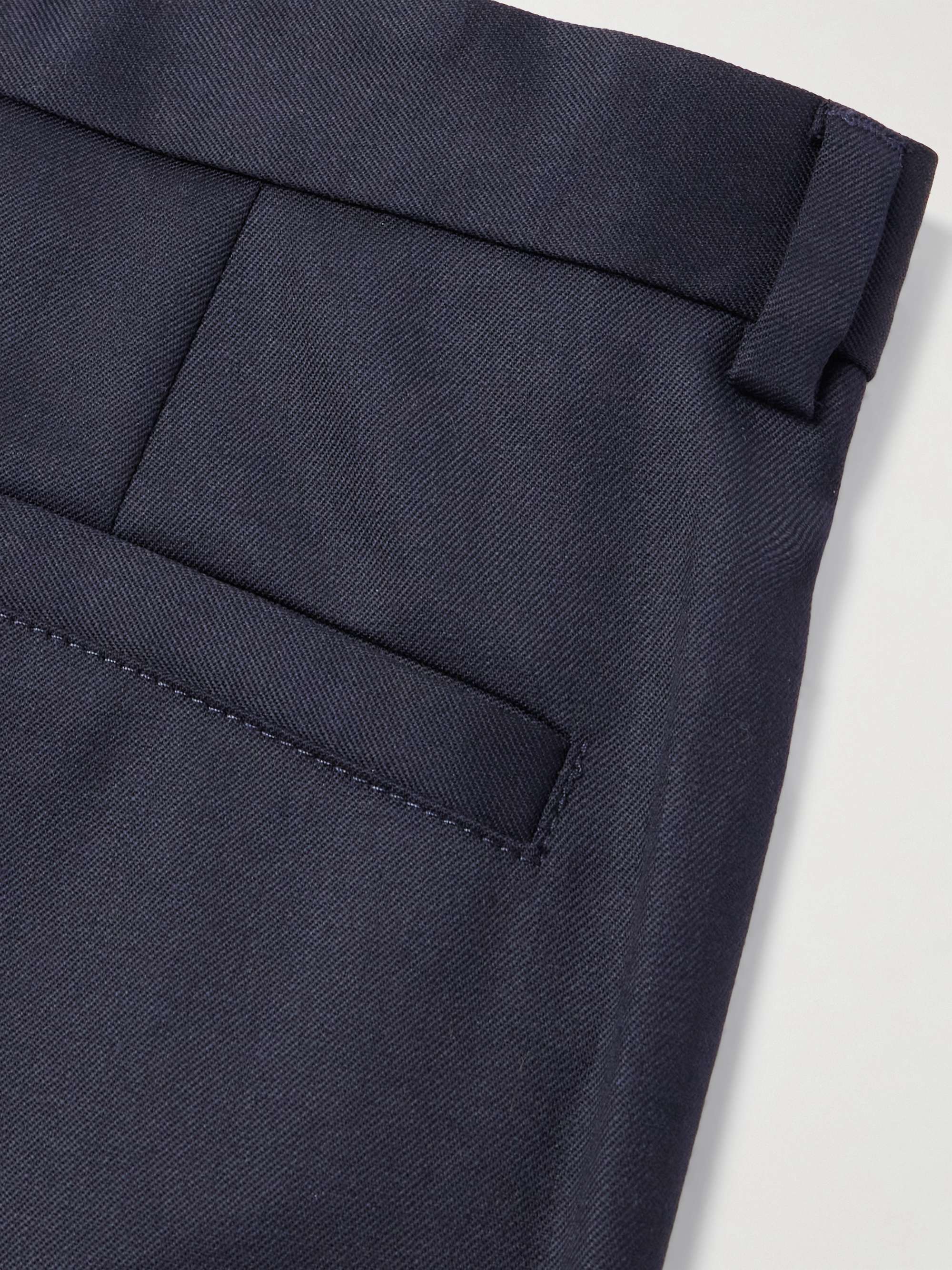 Massimo Straight-Leg Wool-Twill Suit Trousers view