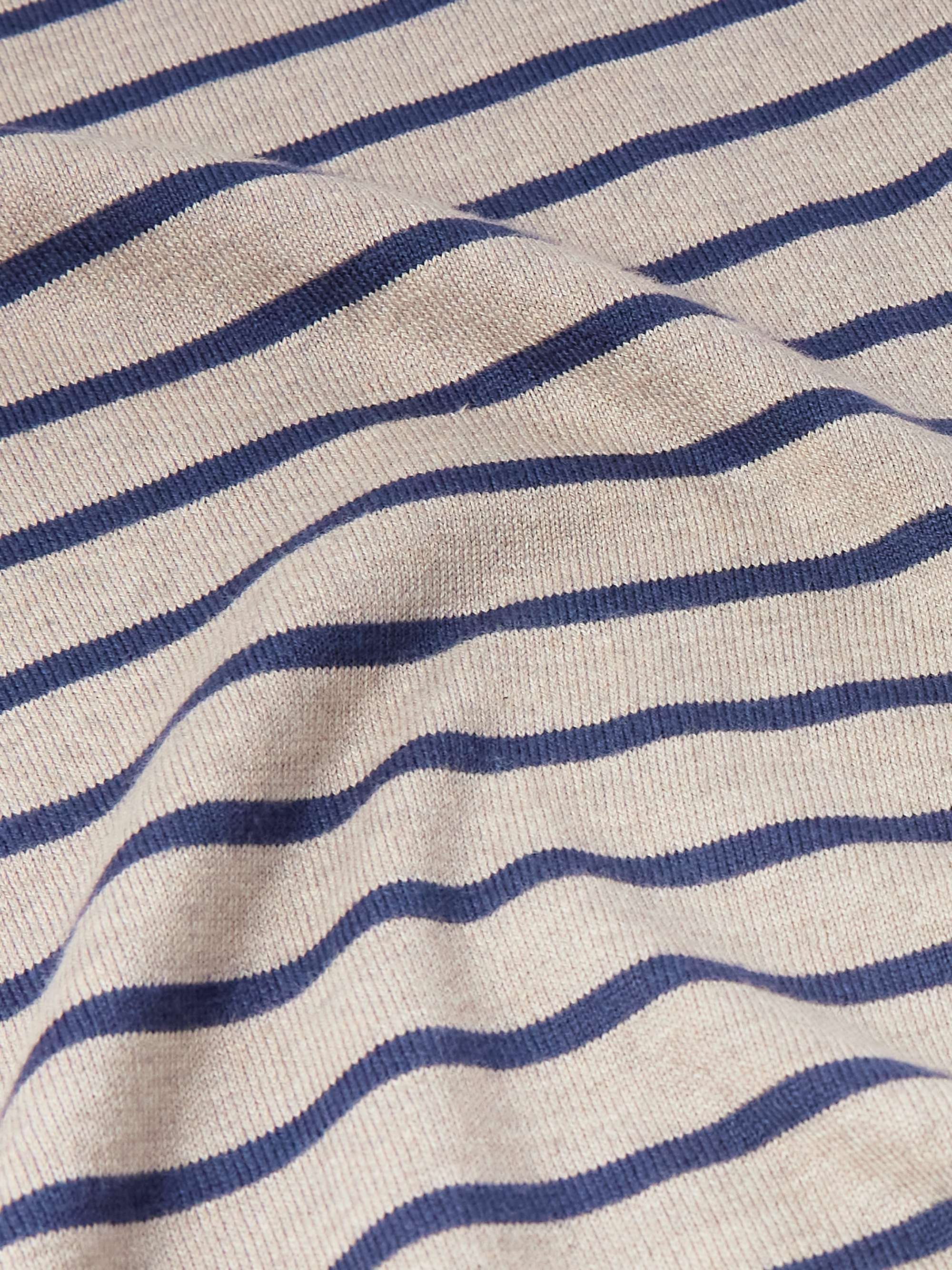 + Paula's Ibiza Slim-Fit Striped Cotton-Blend Polo Shirt view