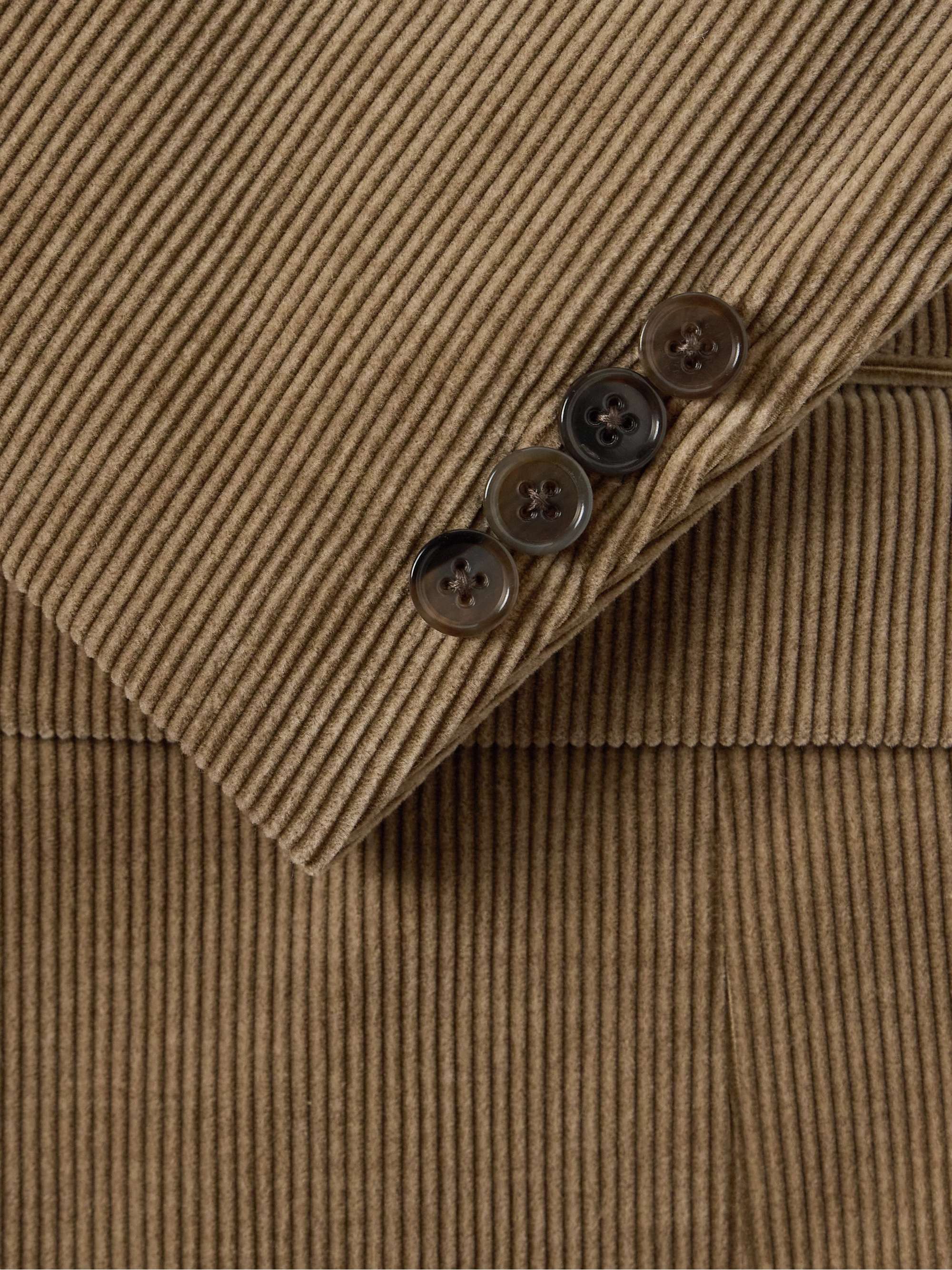 Kent Slim-Fit Cotton and Cashmere-Blend Corduroy Suit Jacket view
