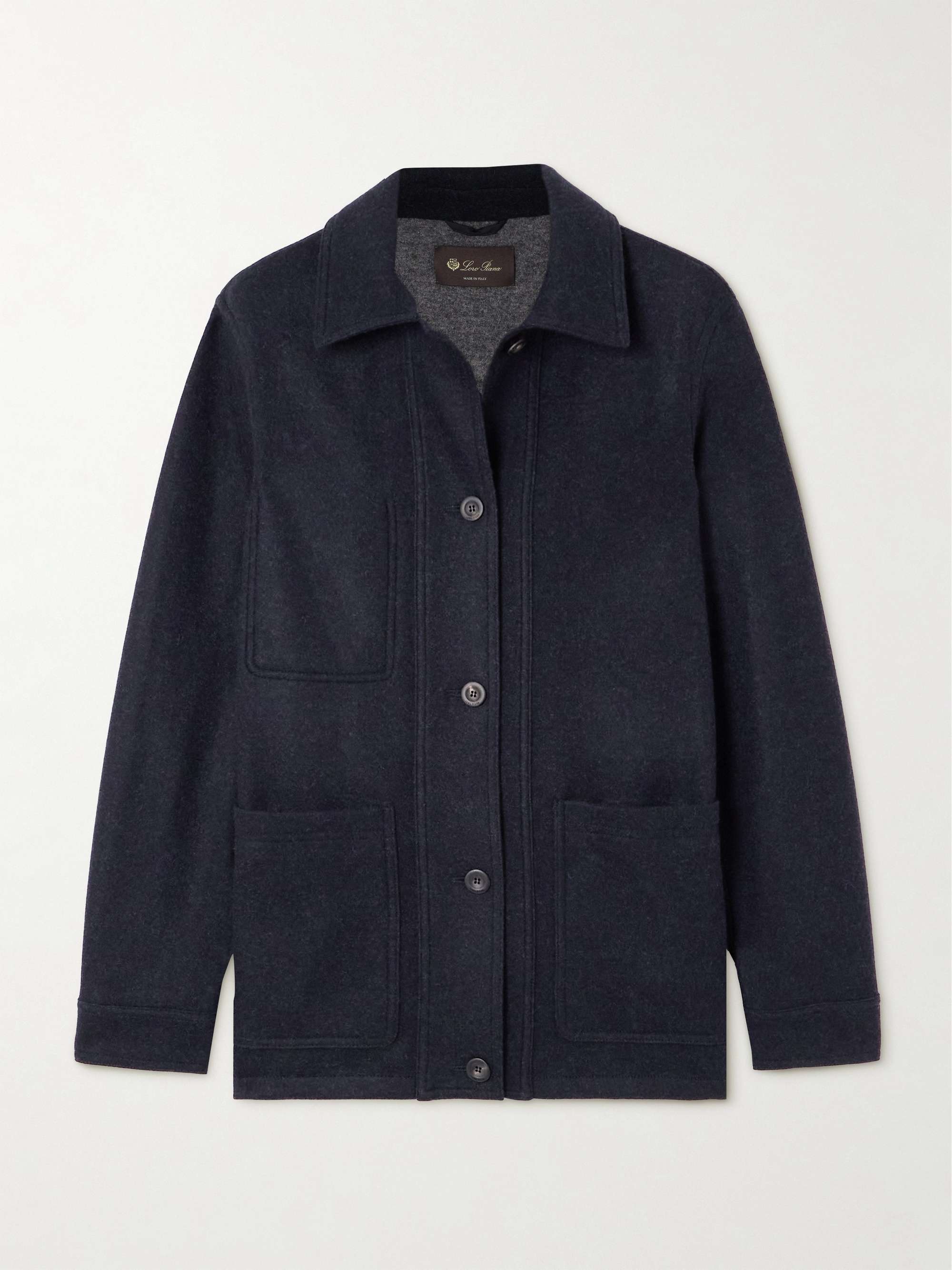 Astrid brushed cashmere-blend jacket hero visual