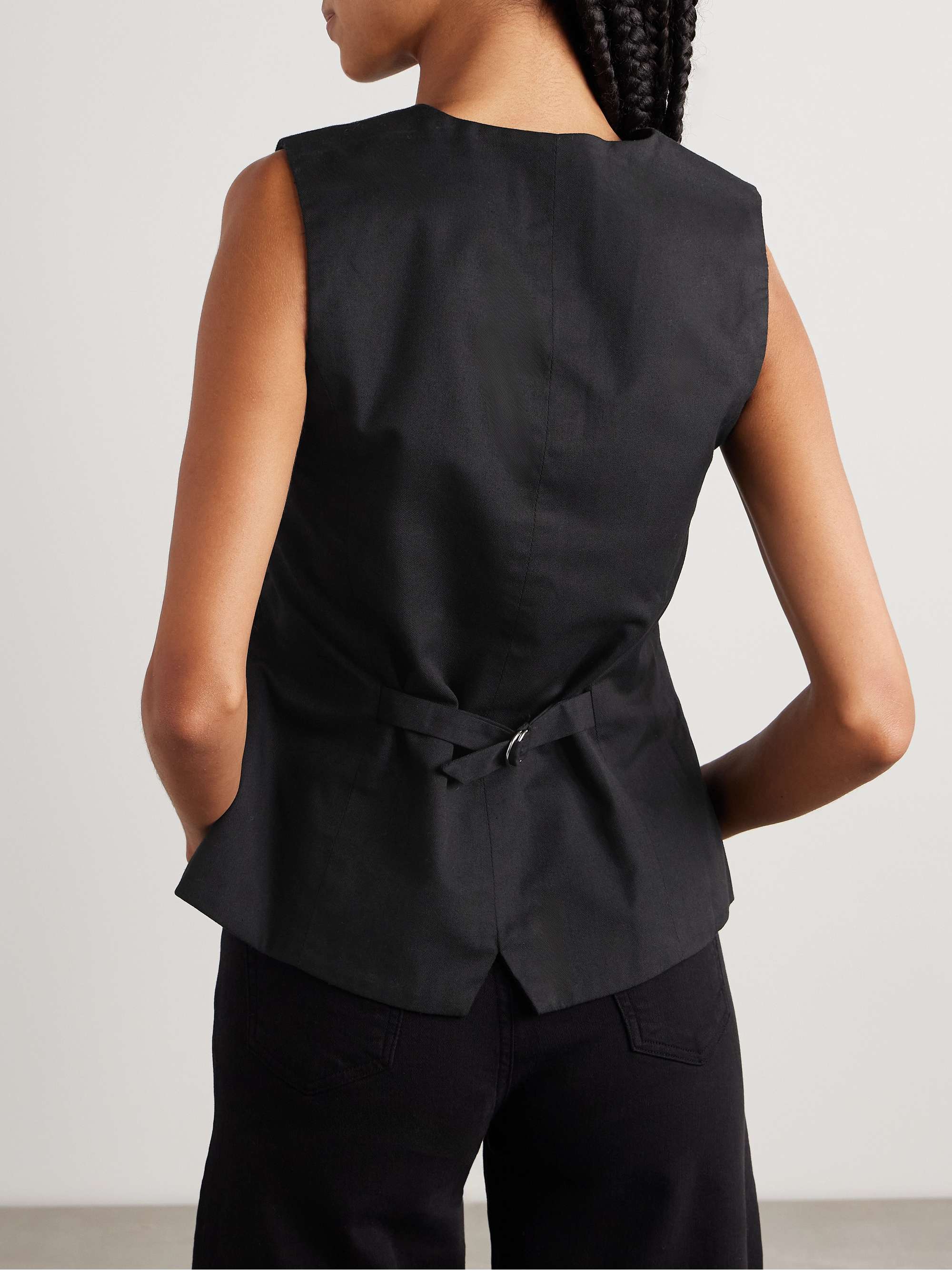 Jasmin cotton-twill vest view
