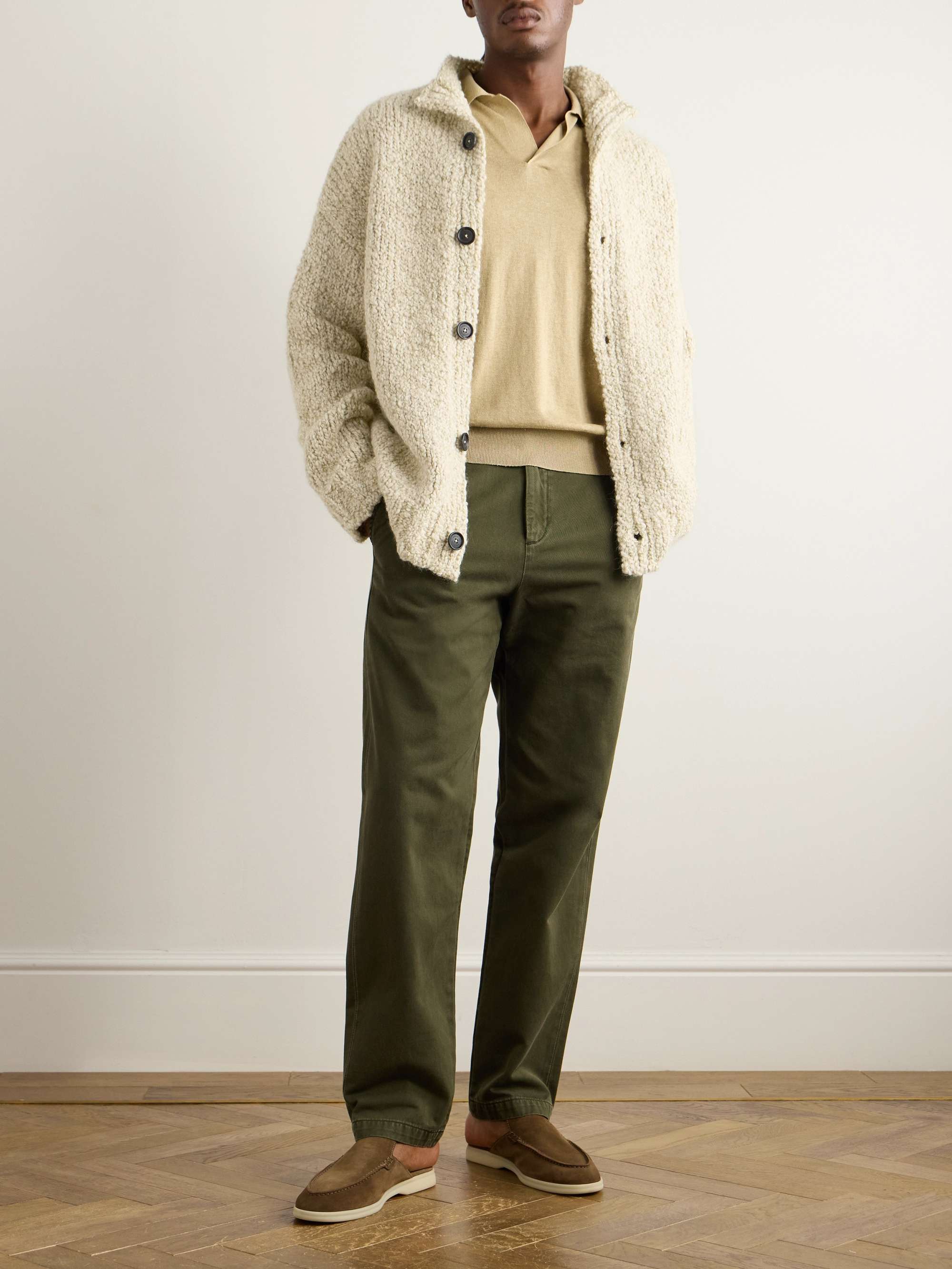 Wool, Alpaca, Mohair and Silk-Blend Cardigan view