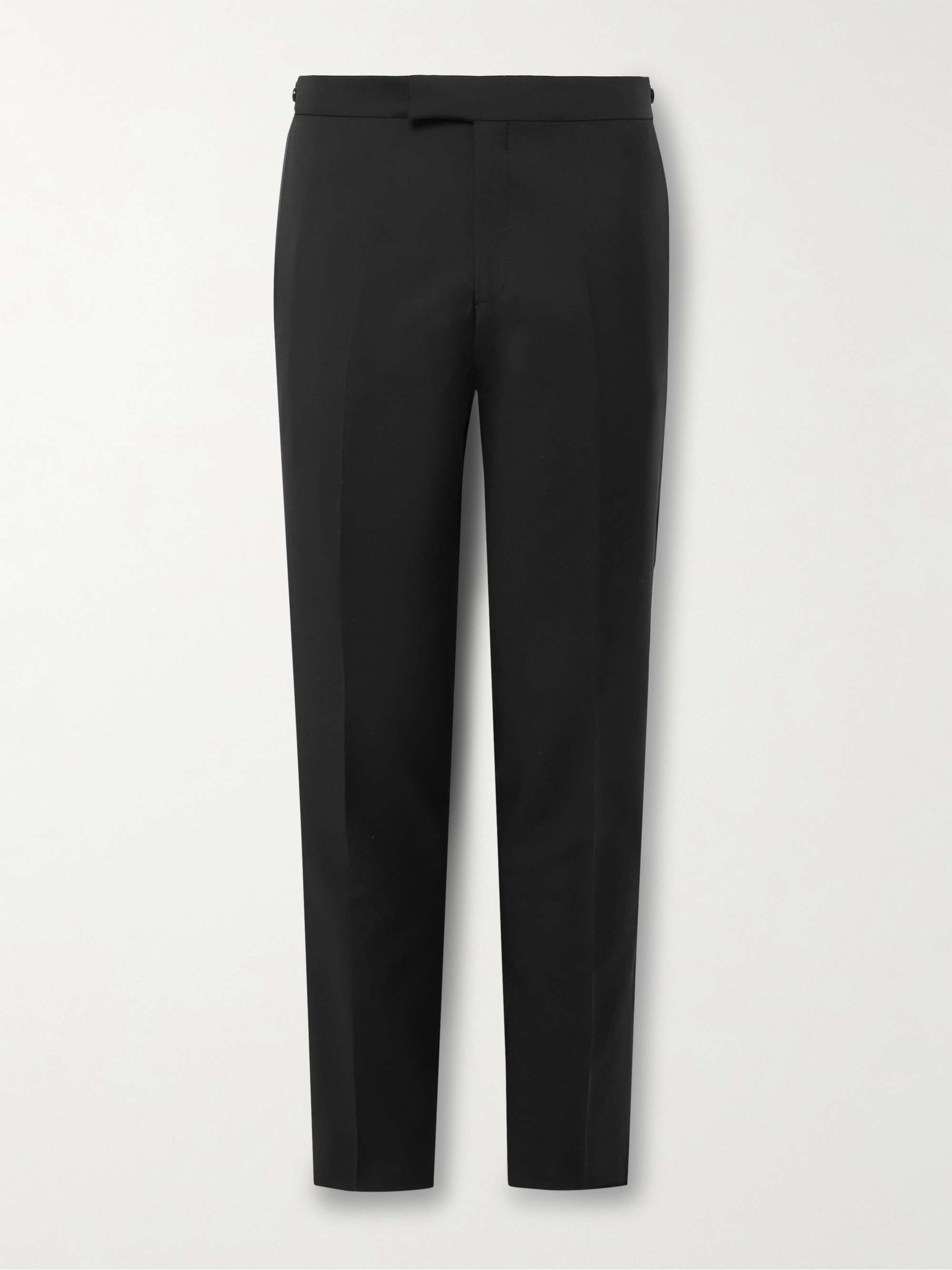 Slim-Fit Satin-Trimmed Wool and Mohair-Blend Tuxedo Trousers hero visual