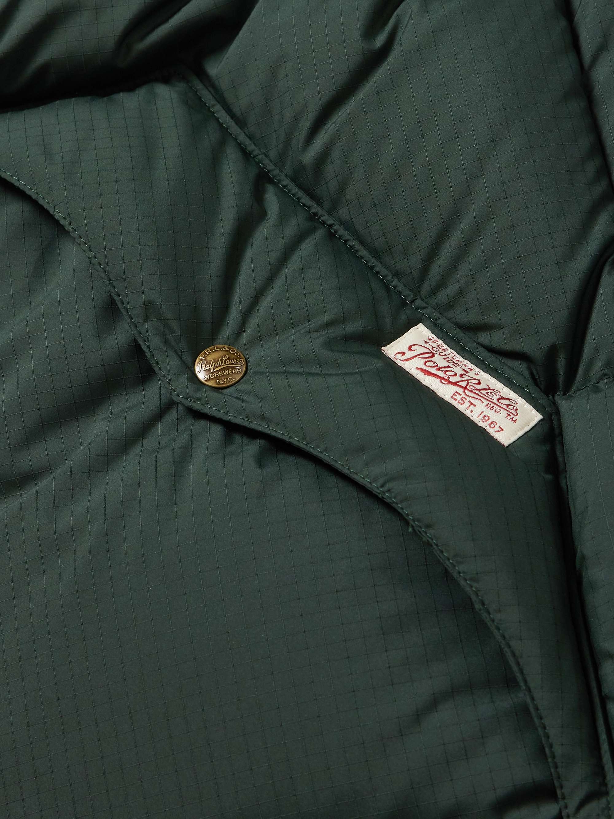 Polo Country Shell-Trimmed Quilted Recycled-Ripstop Jacket view