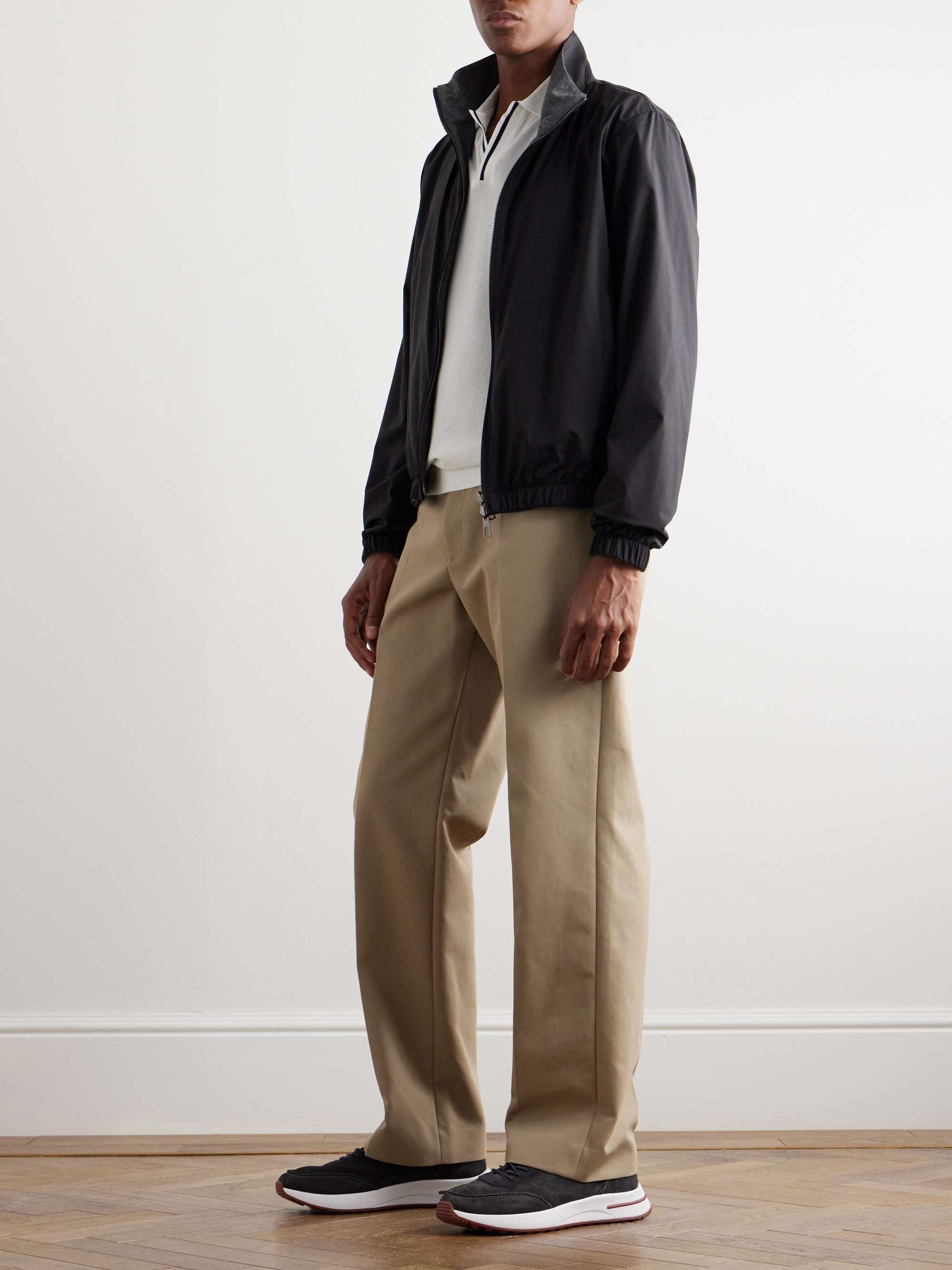 Reversible Windmate® Storm System® Shell and Cashmere Bomber Jacket view