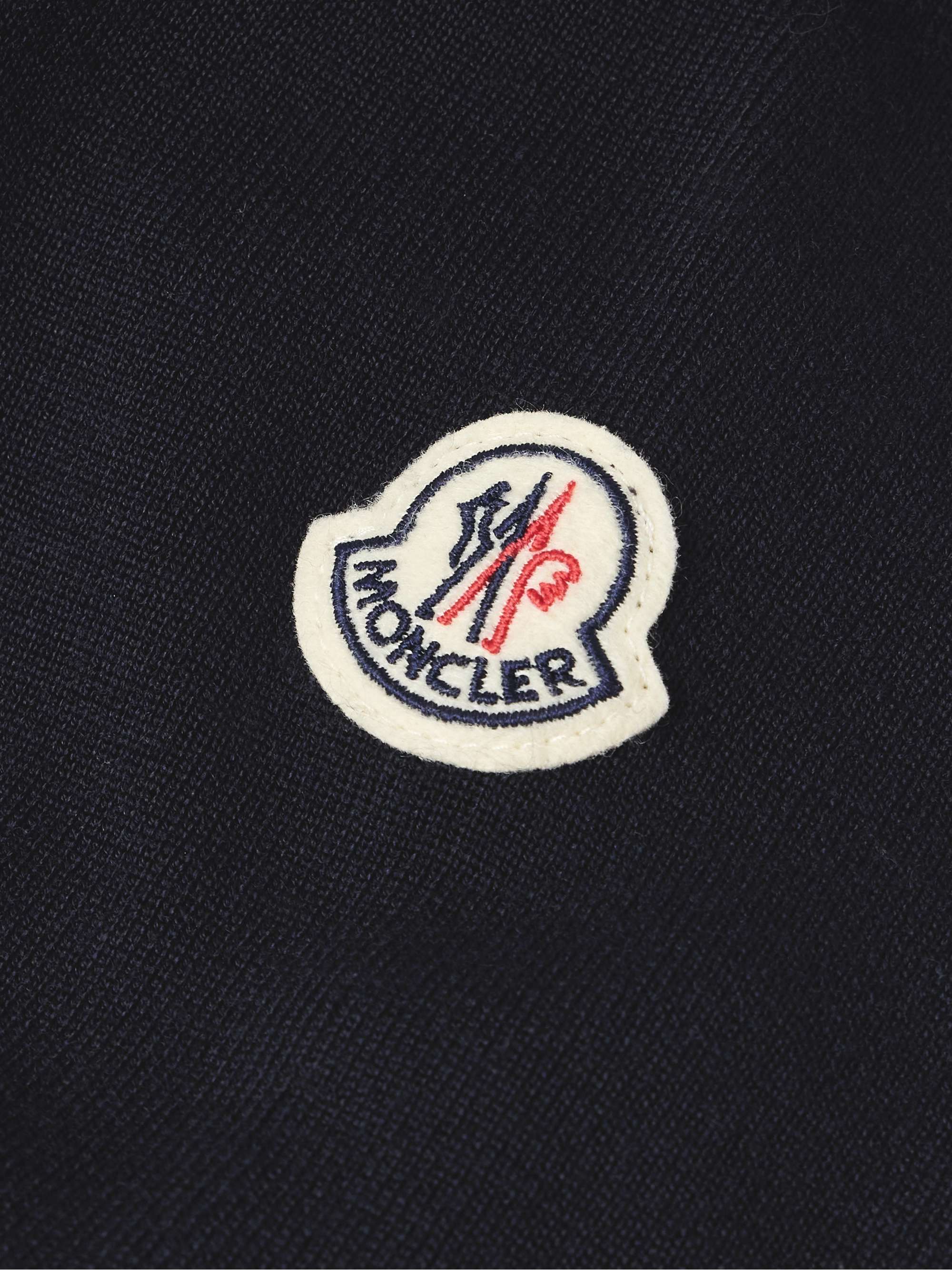 Slim-Fit Logo-Appliquéd Quilted Nylon-Panelled Wool Down Cardigan view