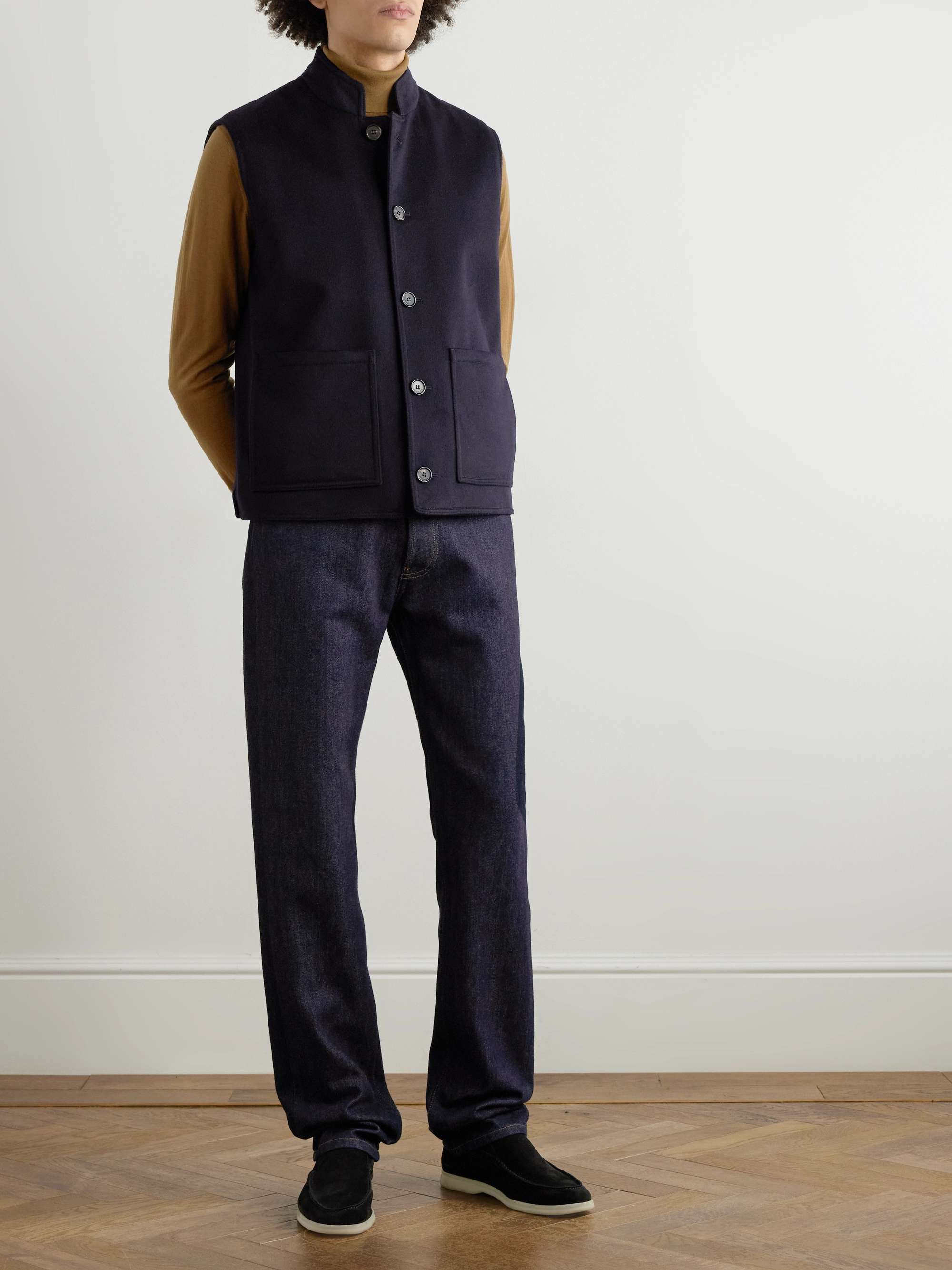 Storm System Cashmere-Felt Gilet view