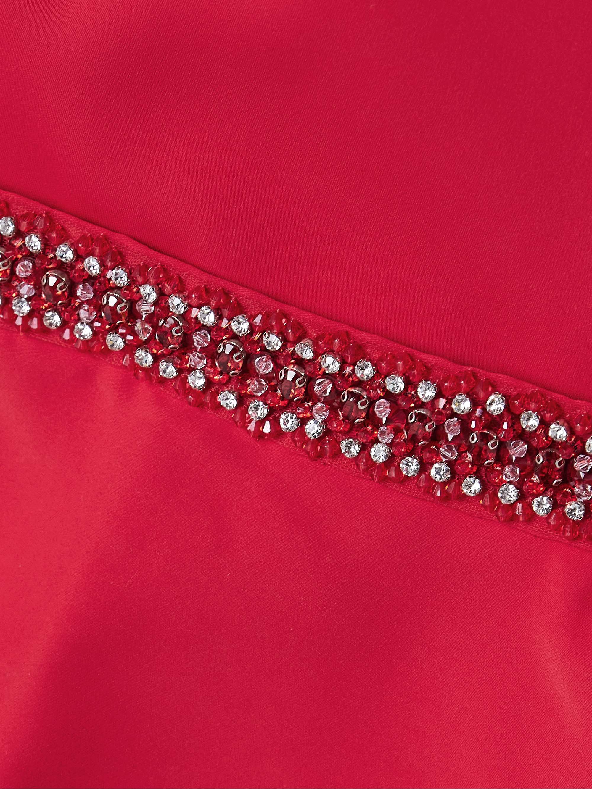 Louisa crystal-embellished crepe peplum mini dress view