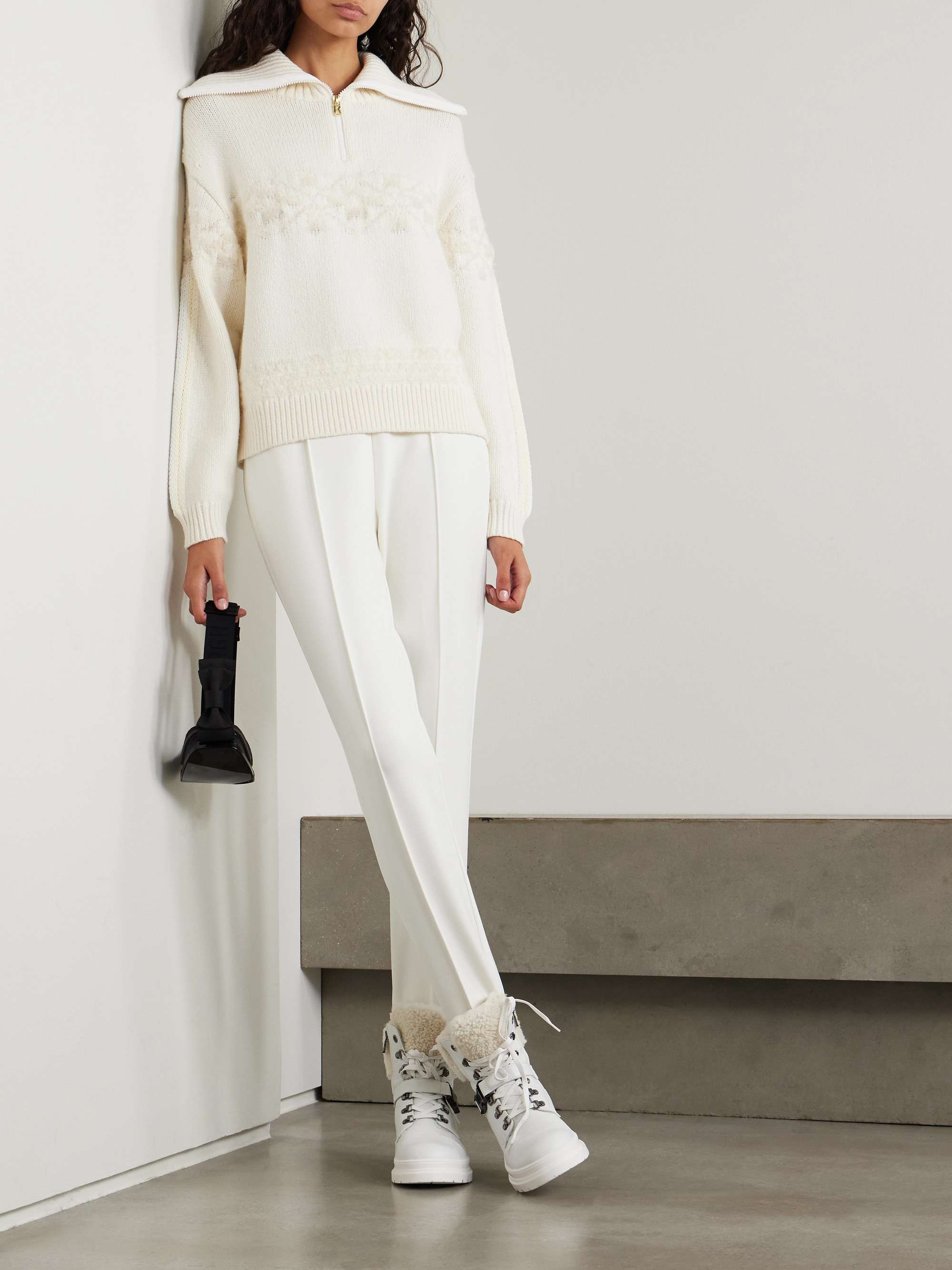 Elana Fair Isle wool-blend sweater view