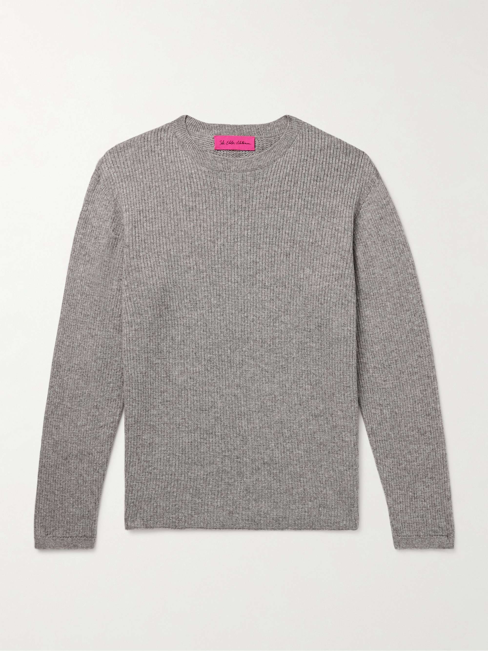 Slim-Fit Ribbed Cashmere and Silk-Blend Sweater hero visual