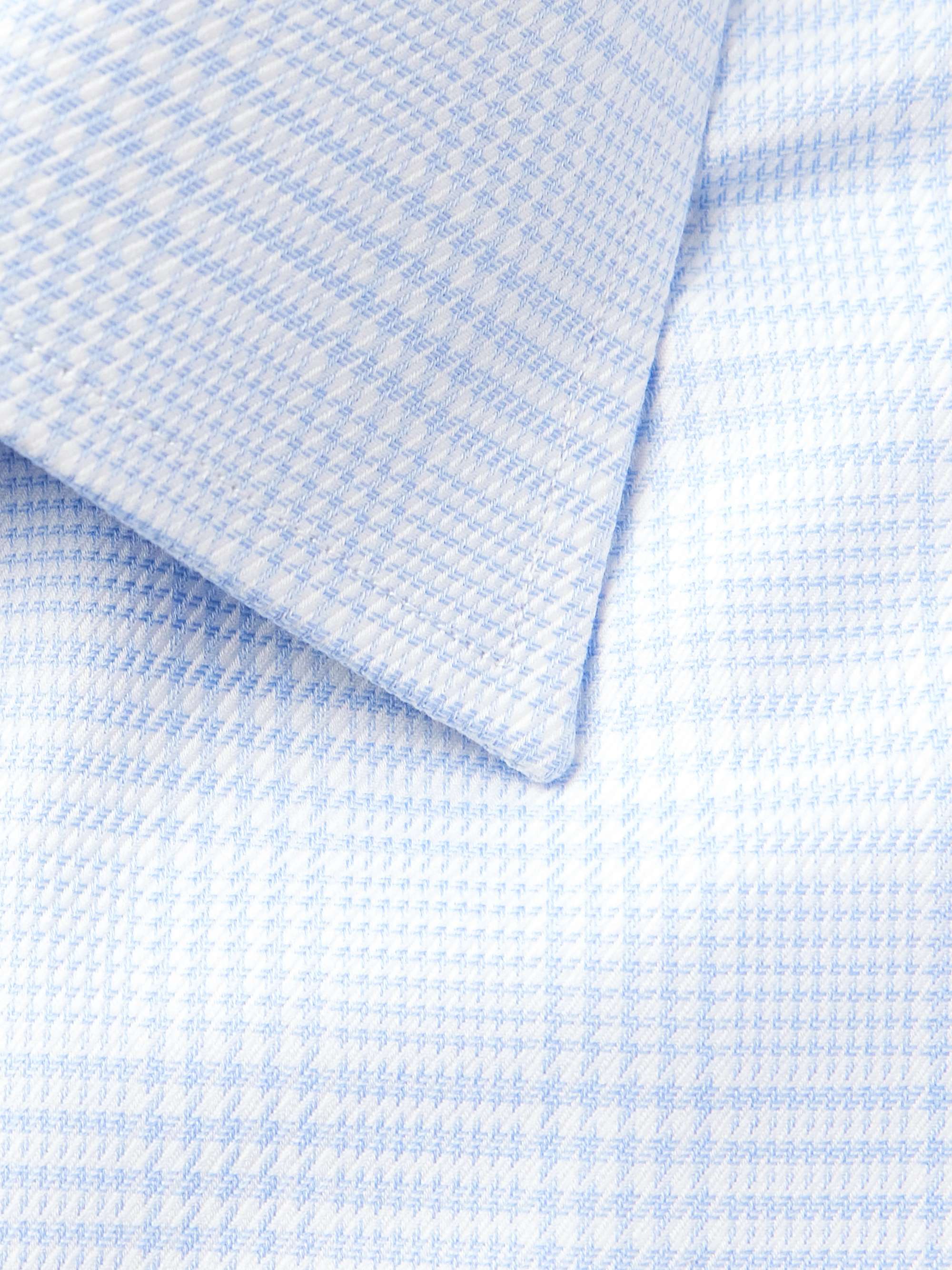 Prince of Wales Checked Cotton-Poplin Shirt view
