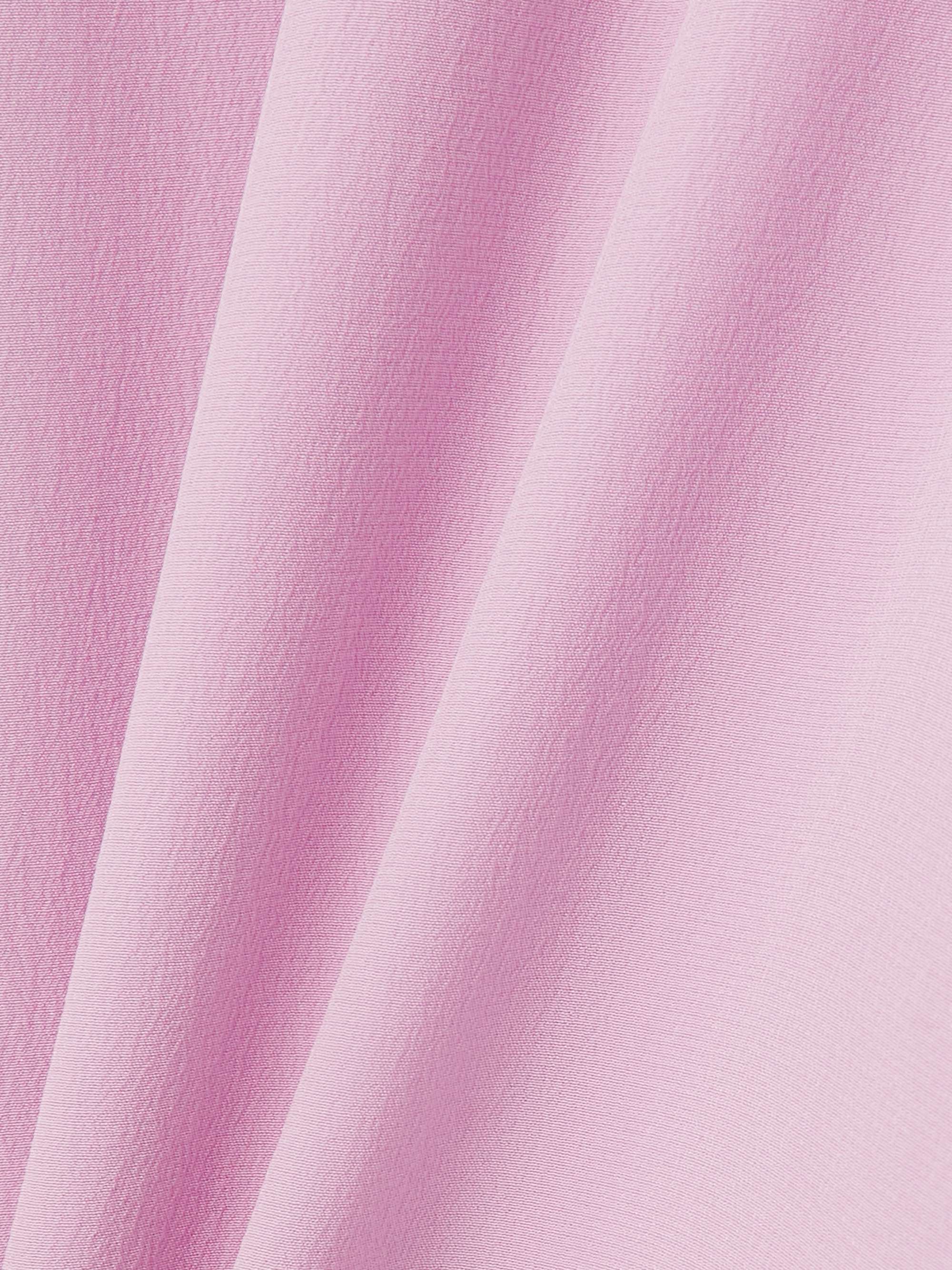 Lace-trimmed silk crepe de chine midi dress view
