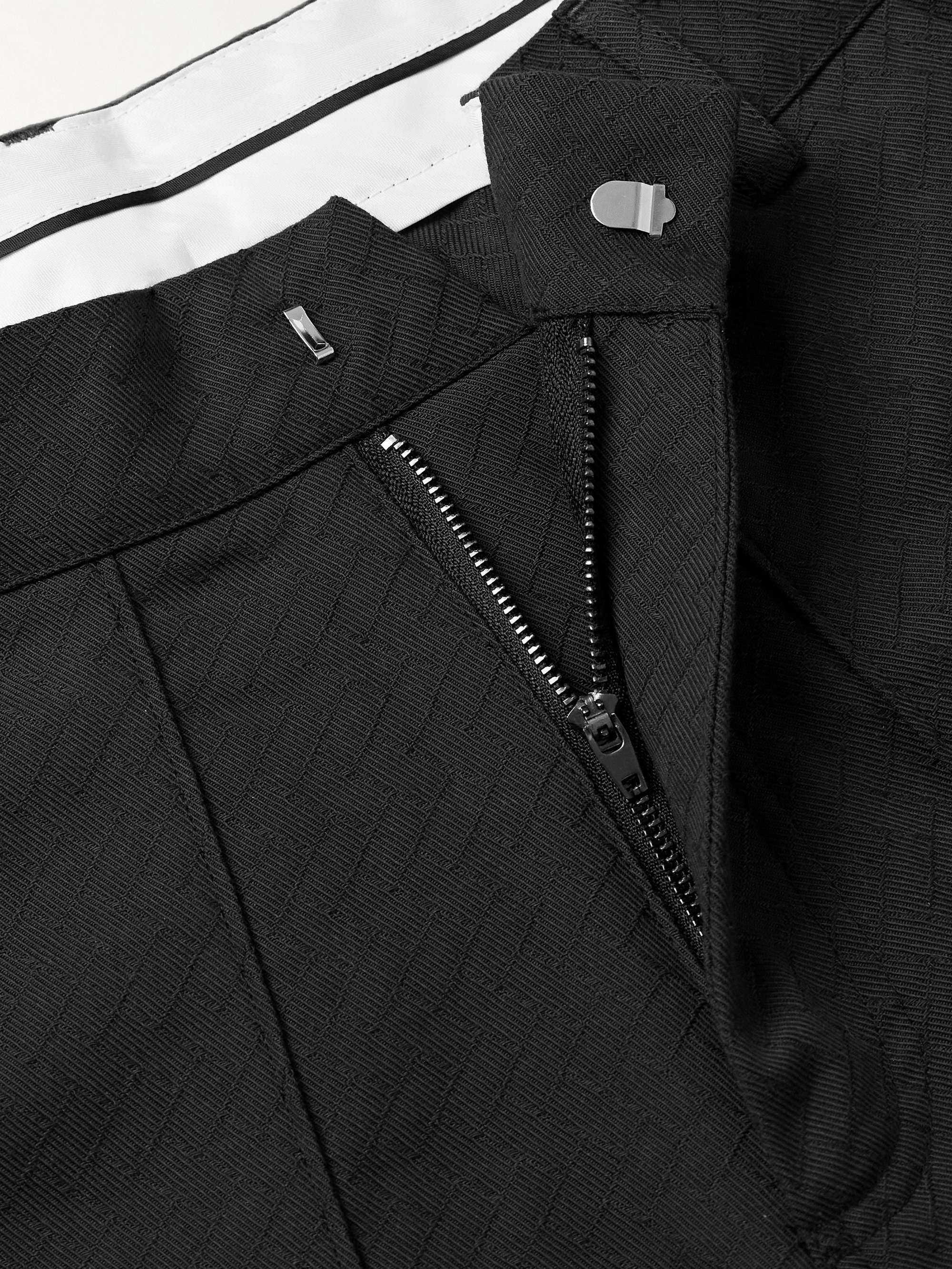 Raranga Straight-Leg Cotton-Twill Cargo Trousers view