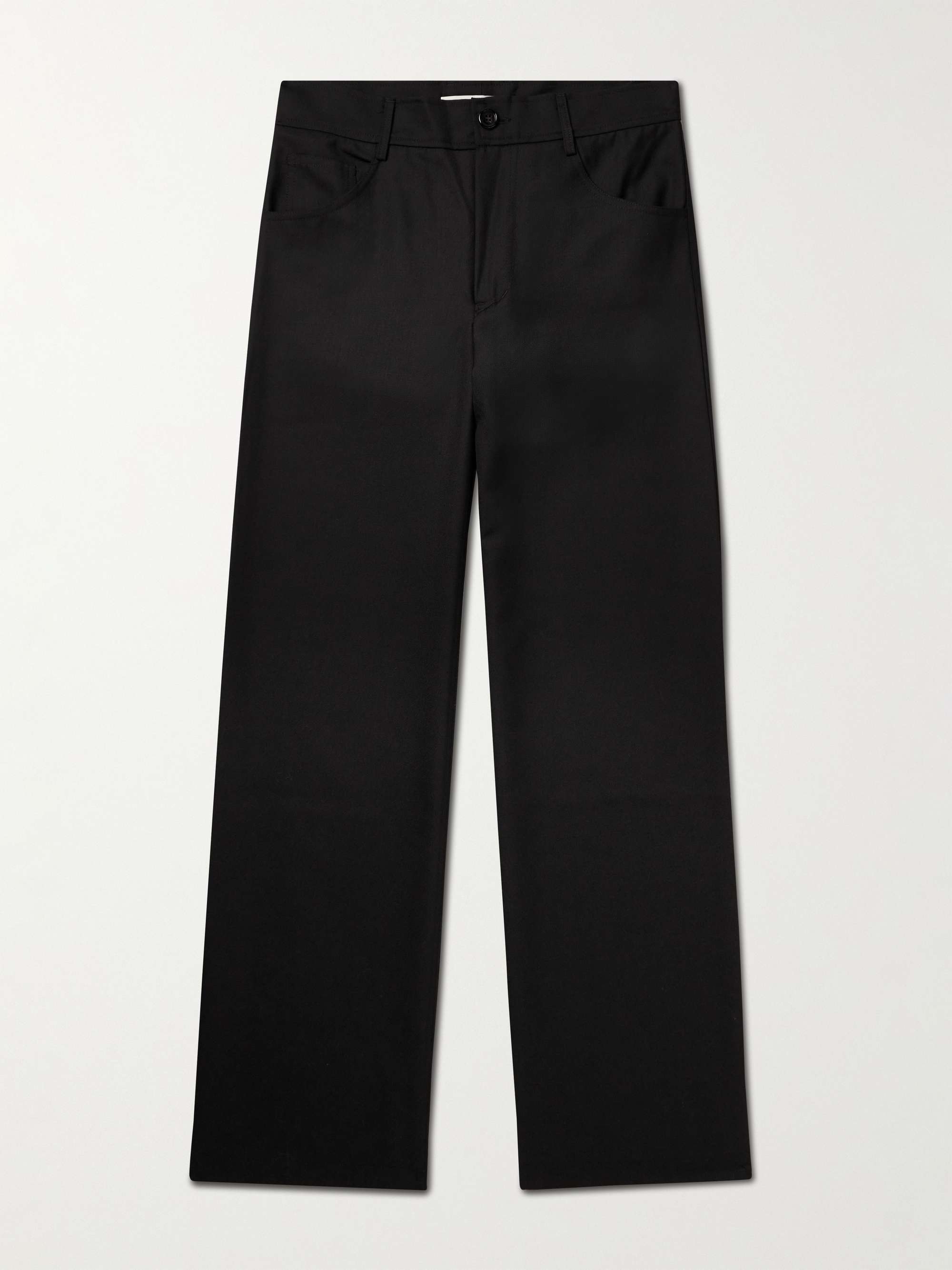Jiro Wide-Leg Wool-Blend Twill Trousers hero visual