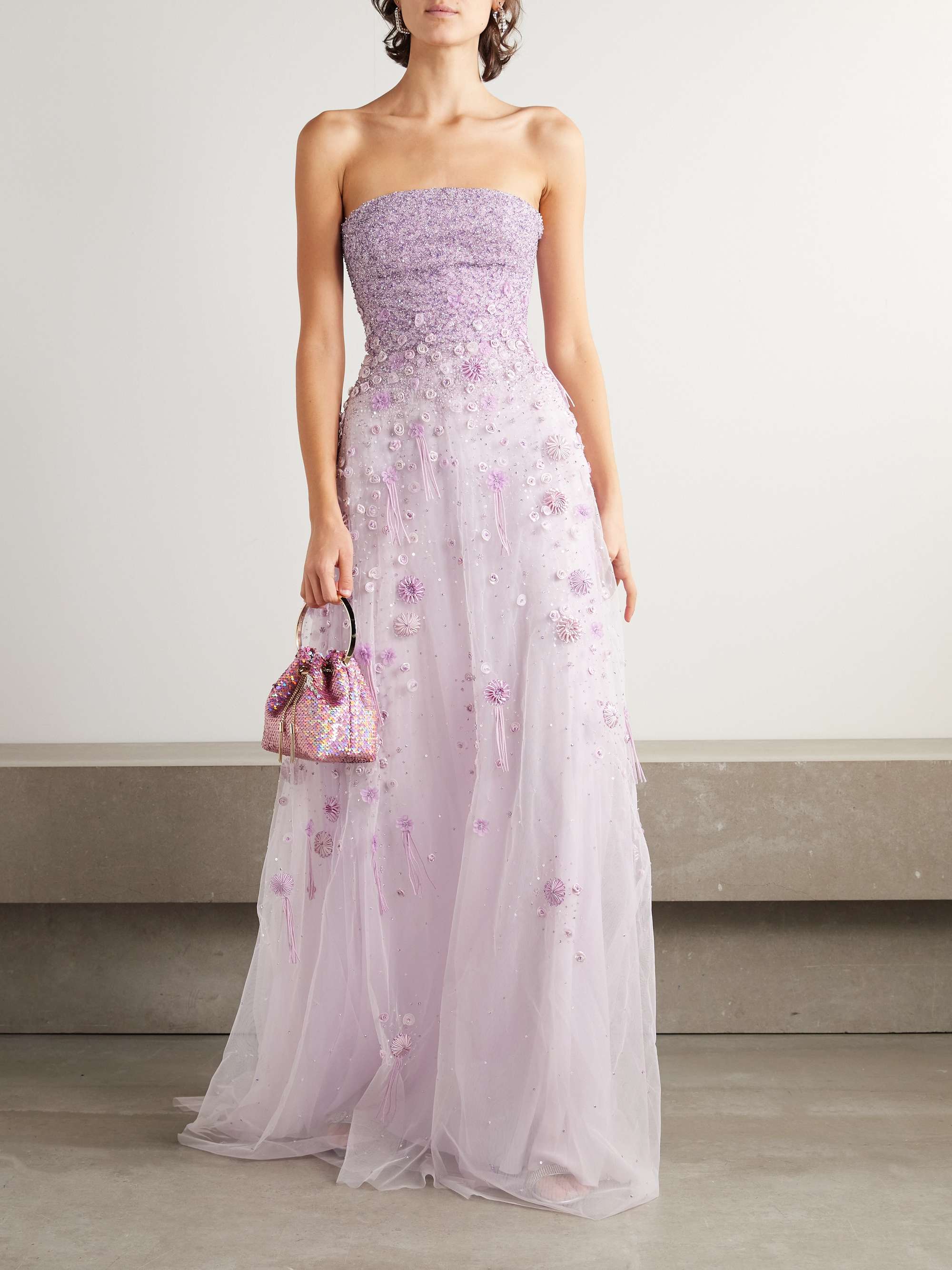 Embellished tulle gown view