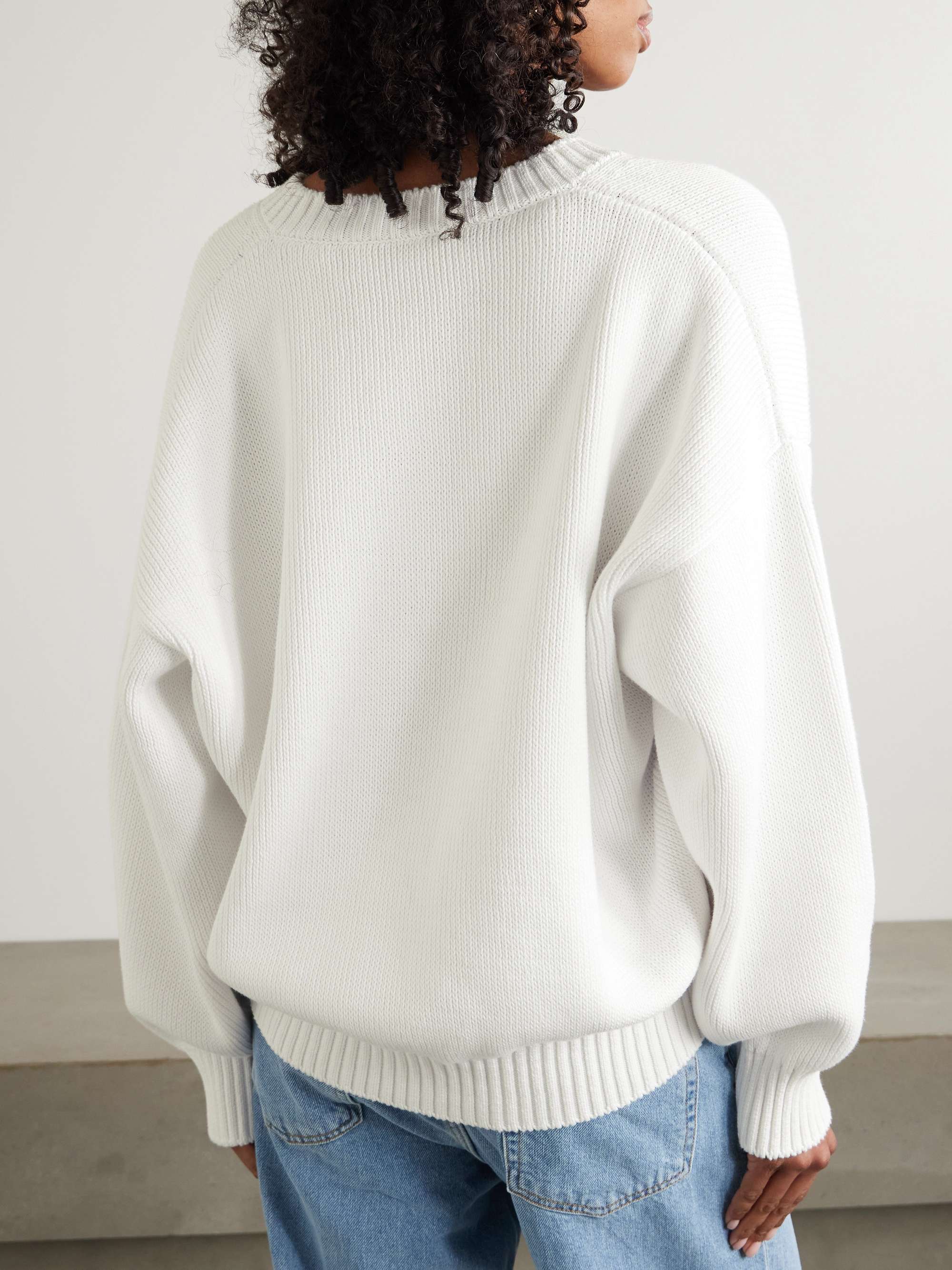 Knitted organic cotton sweater view