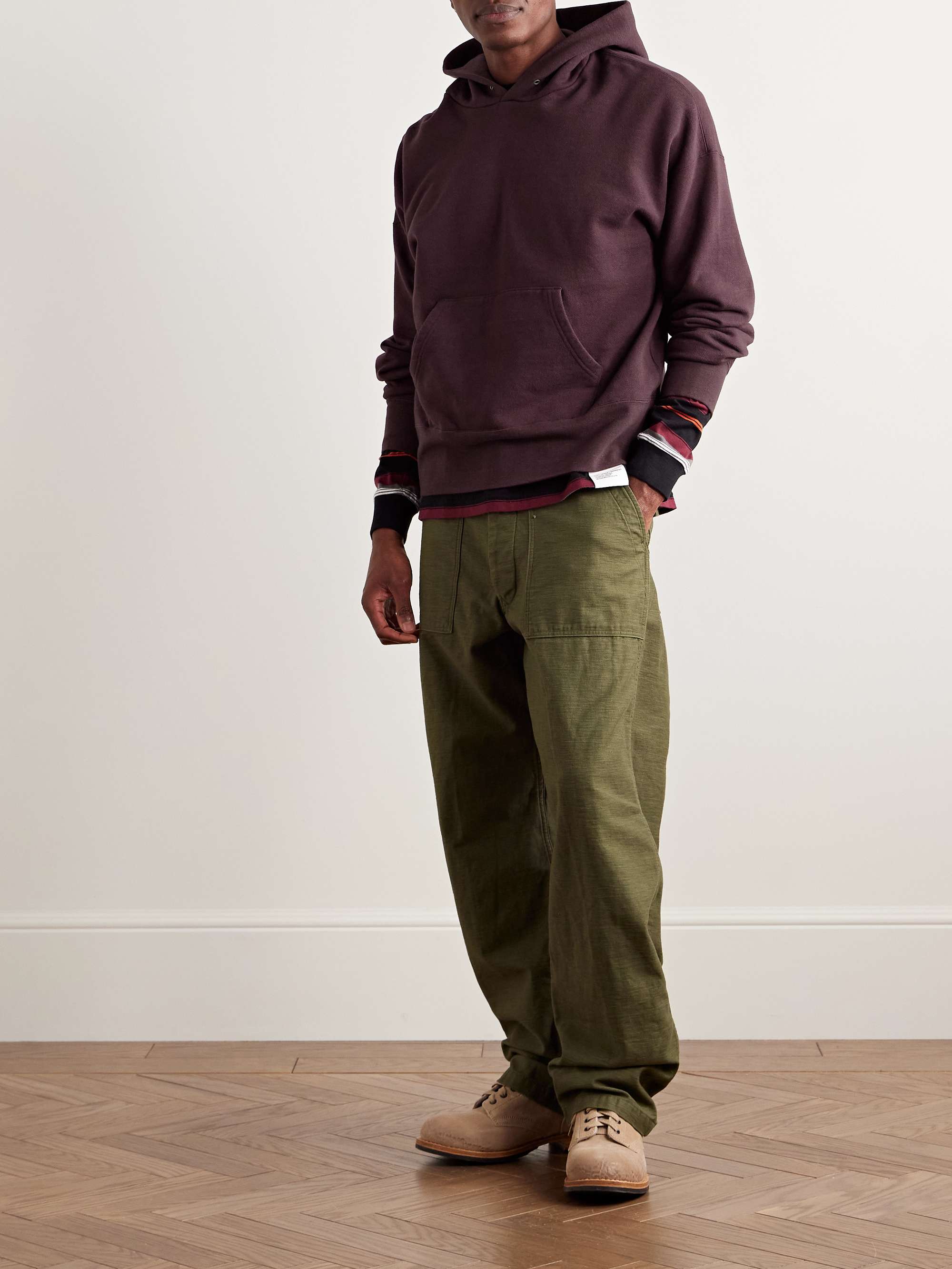 Court Garment-Dyed Cotton-Blend Jersey Hoodie view
