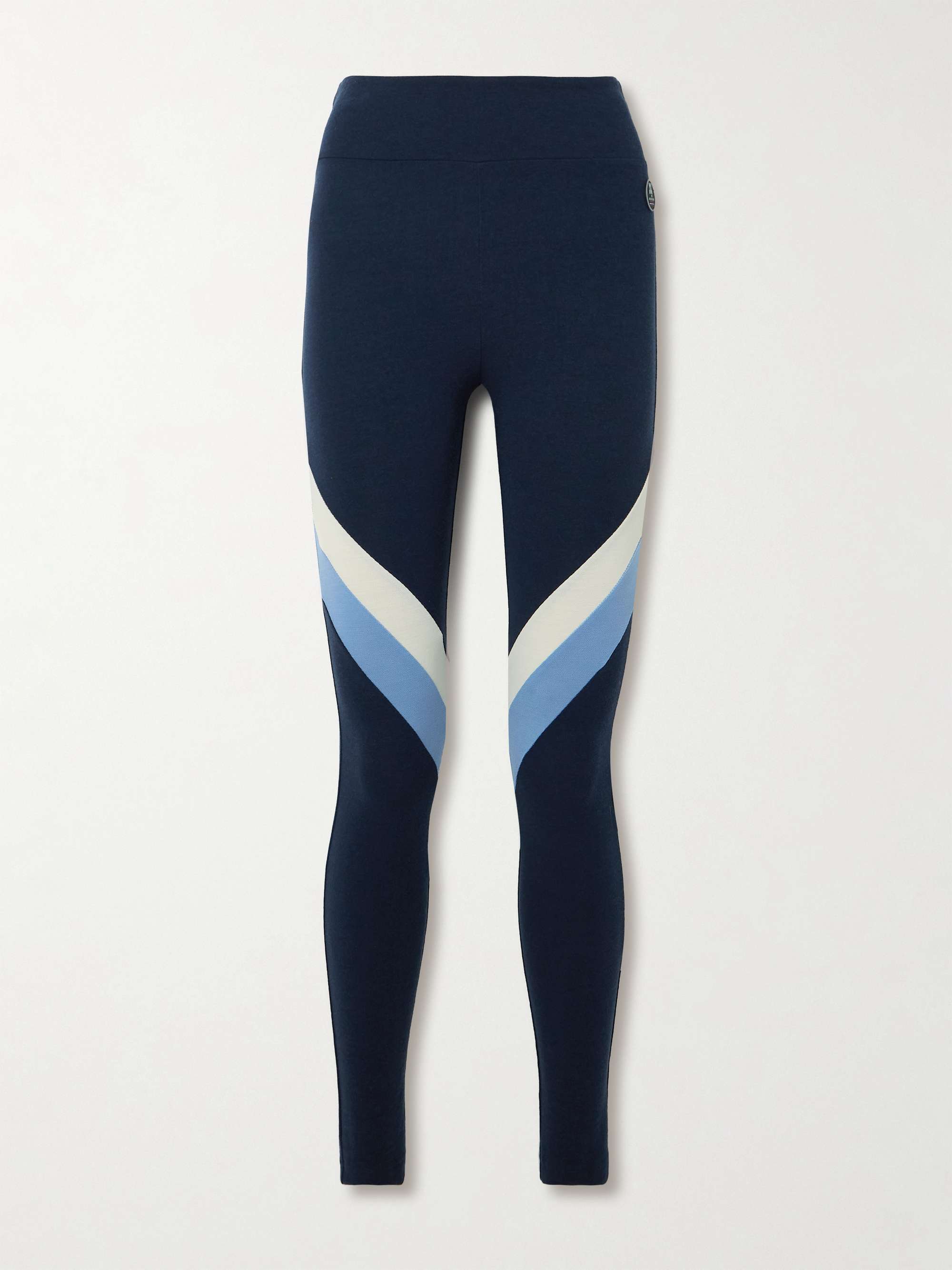 Voss striped merino wool-blend piqué leggings hero visual