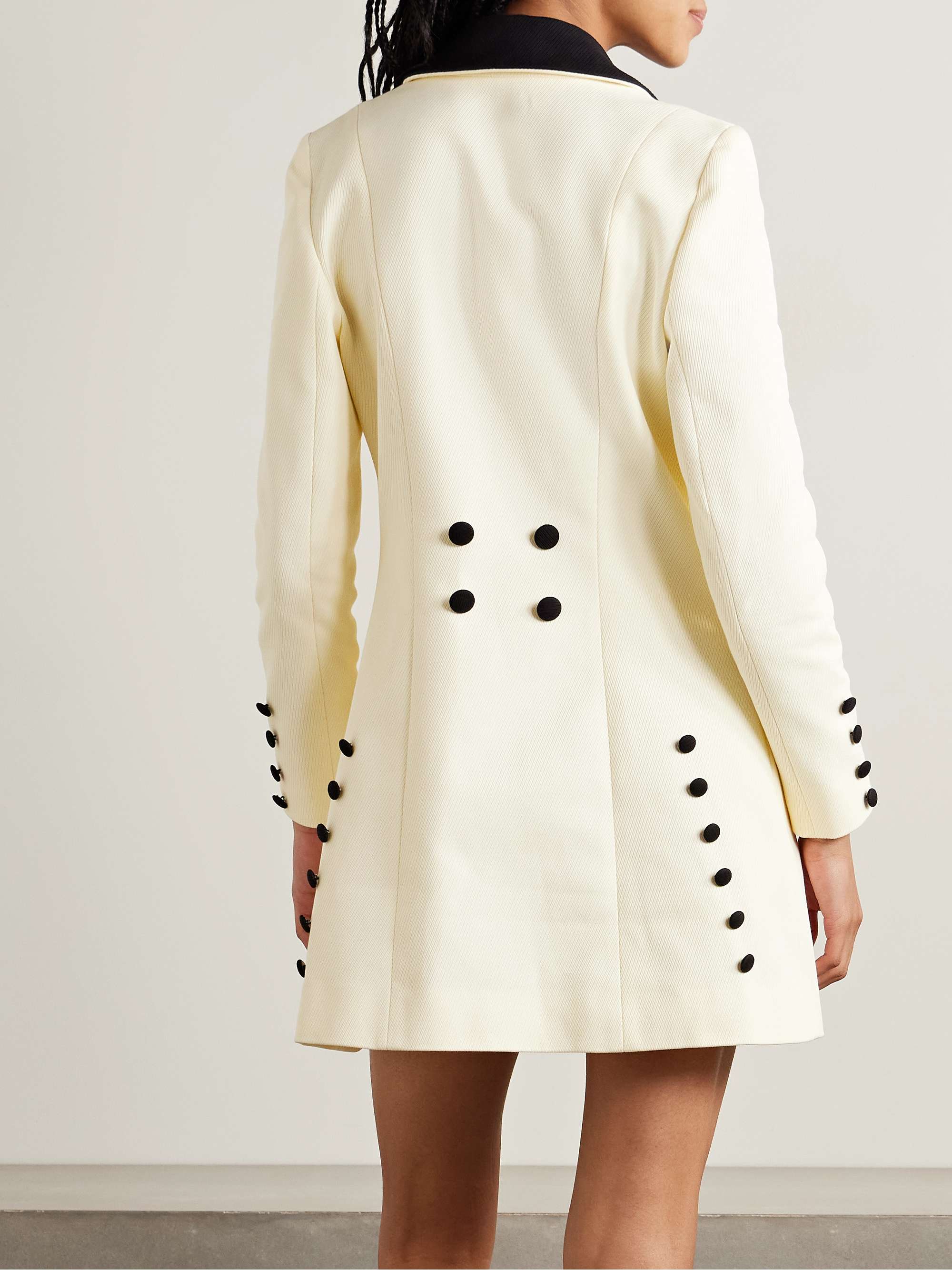 Seymour two-tone cotton-twill mini dress view