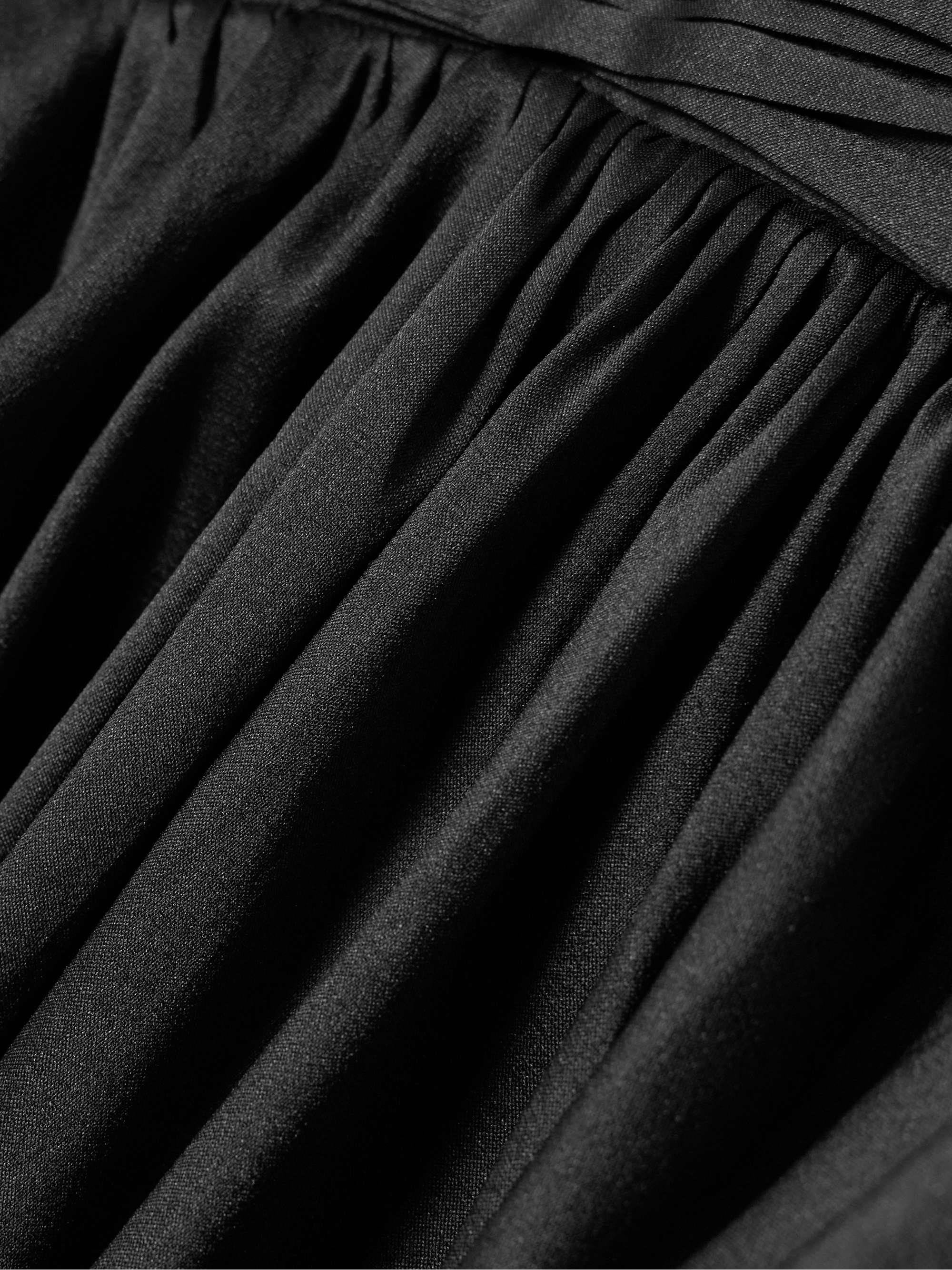 Scarlett bow-detailed satin-crepe mini dress view