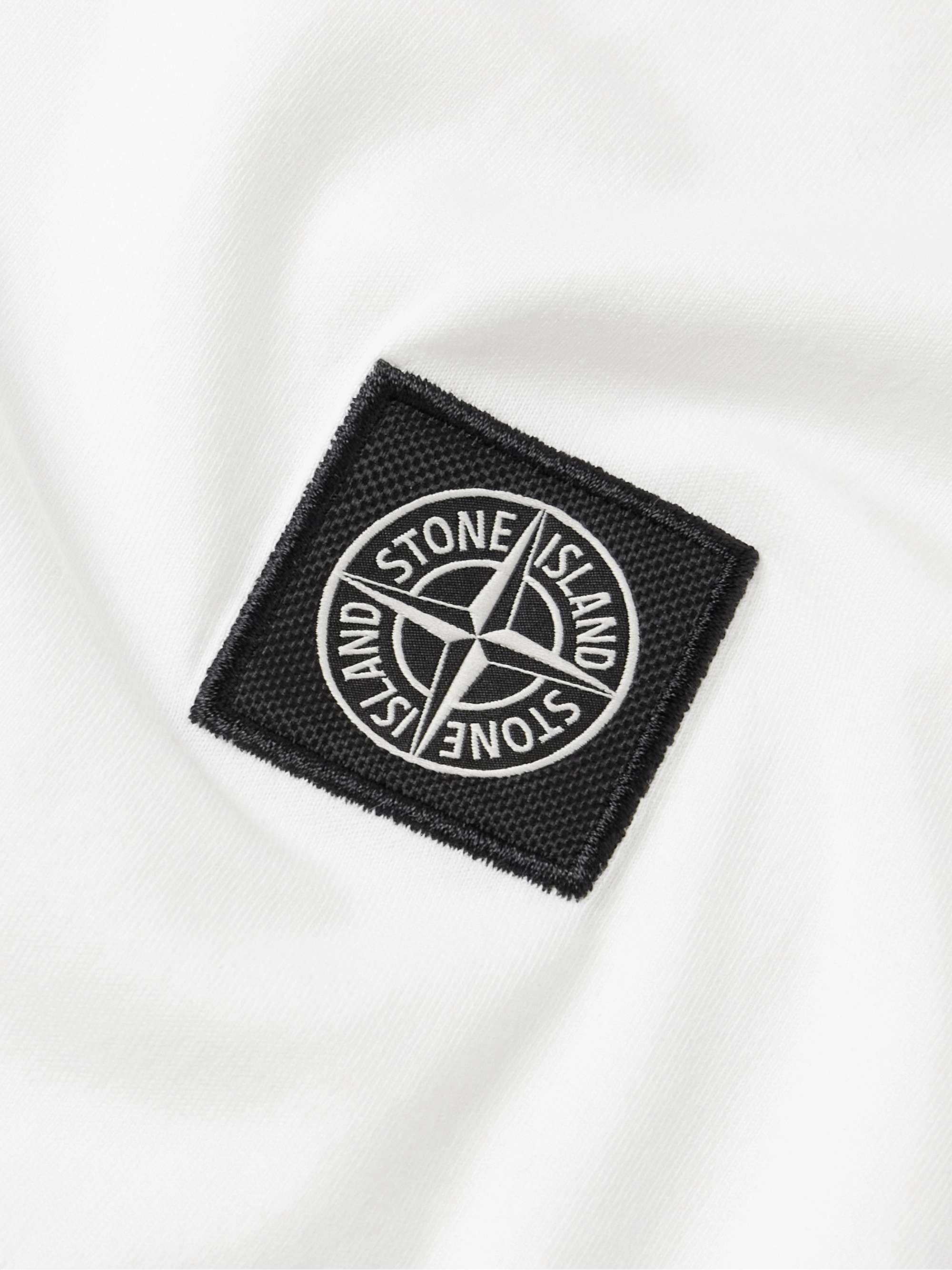 Logo-Appliquéd Garment-Dyed Cotton-Jersey T-Shirt view