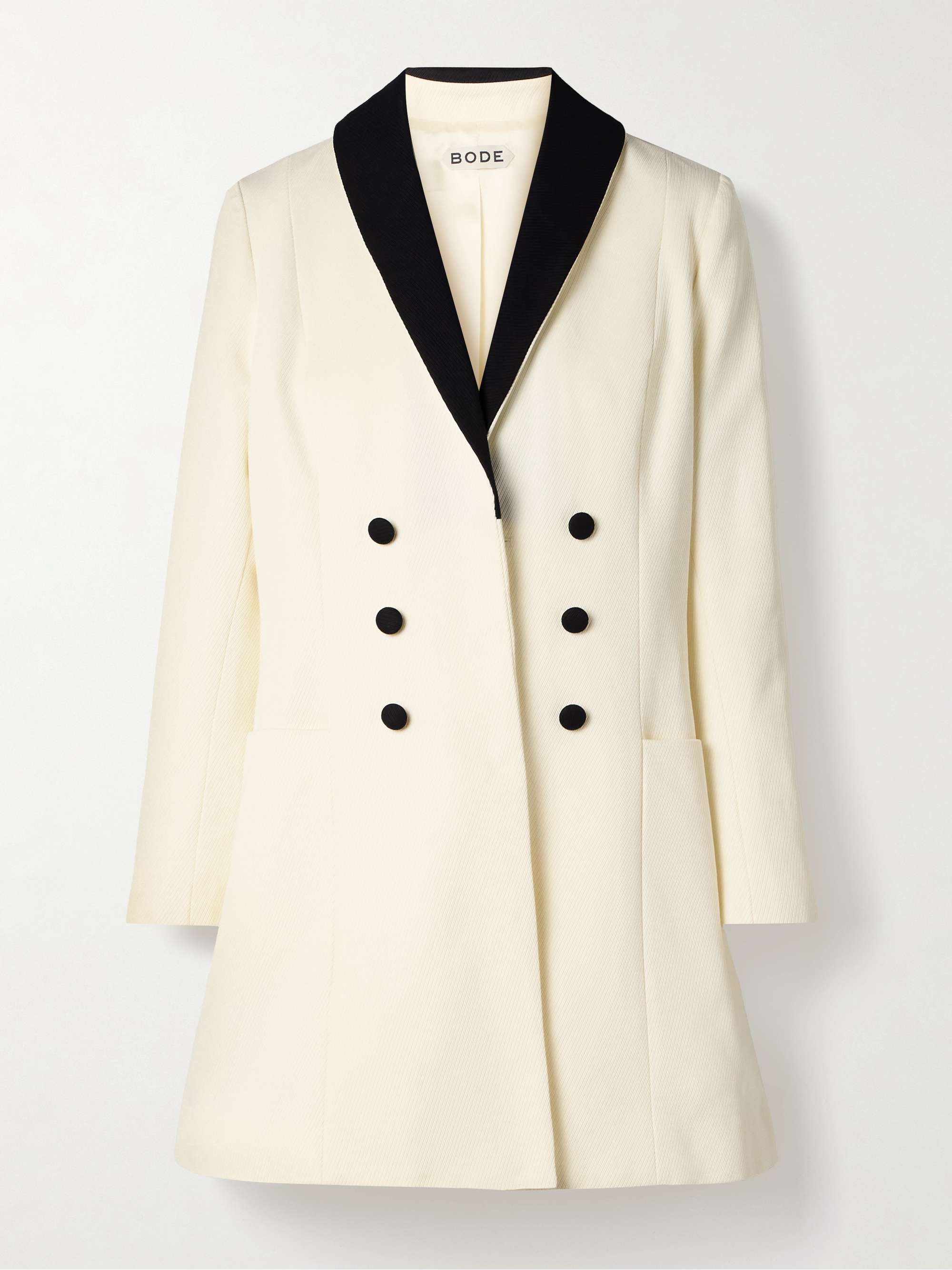 Seymour two-tone cotton-twill mini dress hero visual